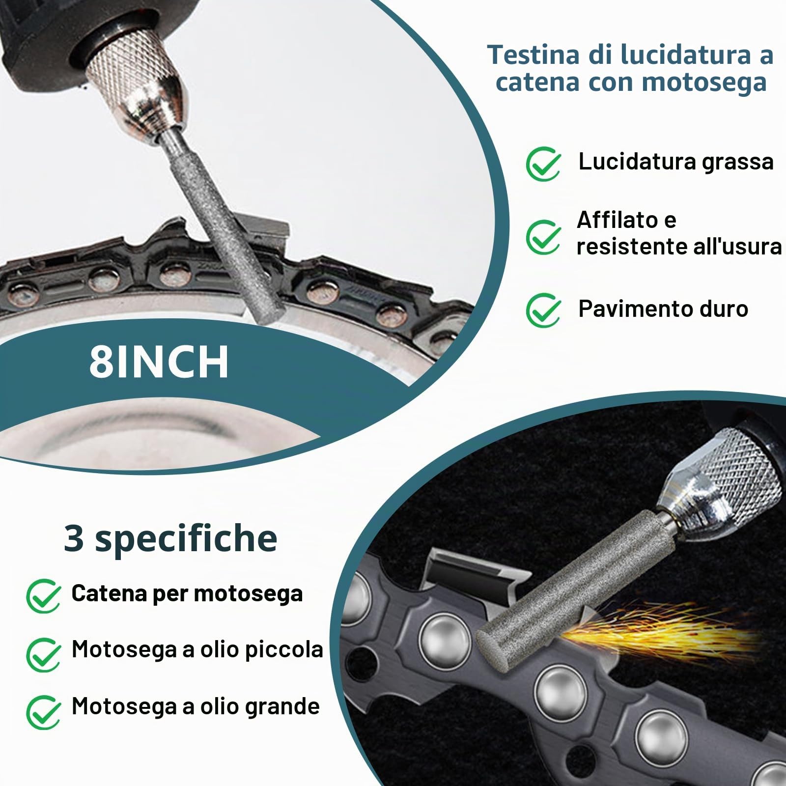 3 catene per motosega Makita DUC254Z, LP 40, 1,1 mm, a batteria a basso ritorno, 10 pollici, catena di ricambio Einhell-GE-LC