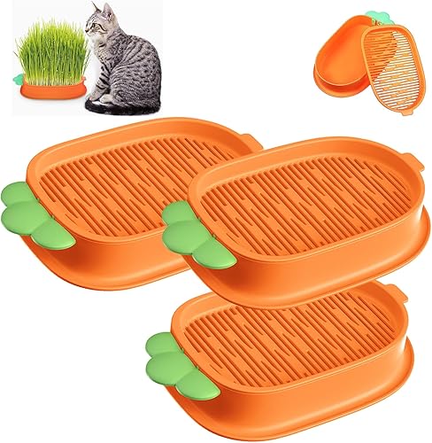Miniatura 1 de Jardinera de hierba para gatos, maceta de hierba de gato, hierba para gatos de interior, caja de hierba hidropónica para gatos, maceta hidropónica