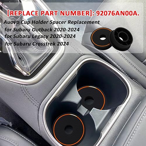 Miniatura 10 de Auovo Espaciador de repuesto para portavasos compatible con Subaru Outback Legacy Accessories 2020-2024 de silicona para portavasos elevadores de