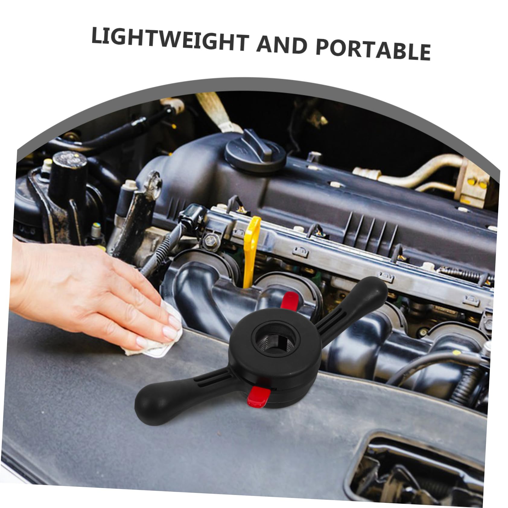 Gatuida Equilibrador de Ruedas de Nylon Negro Liberación Rápida, Tuerca de 38mmx3mm para Cambio y Balanceo de Neumáticos de Coche