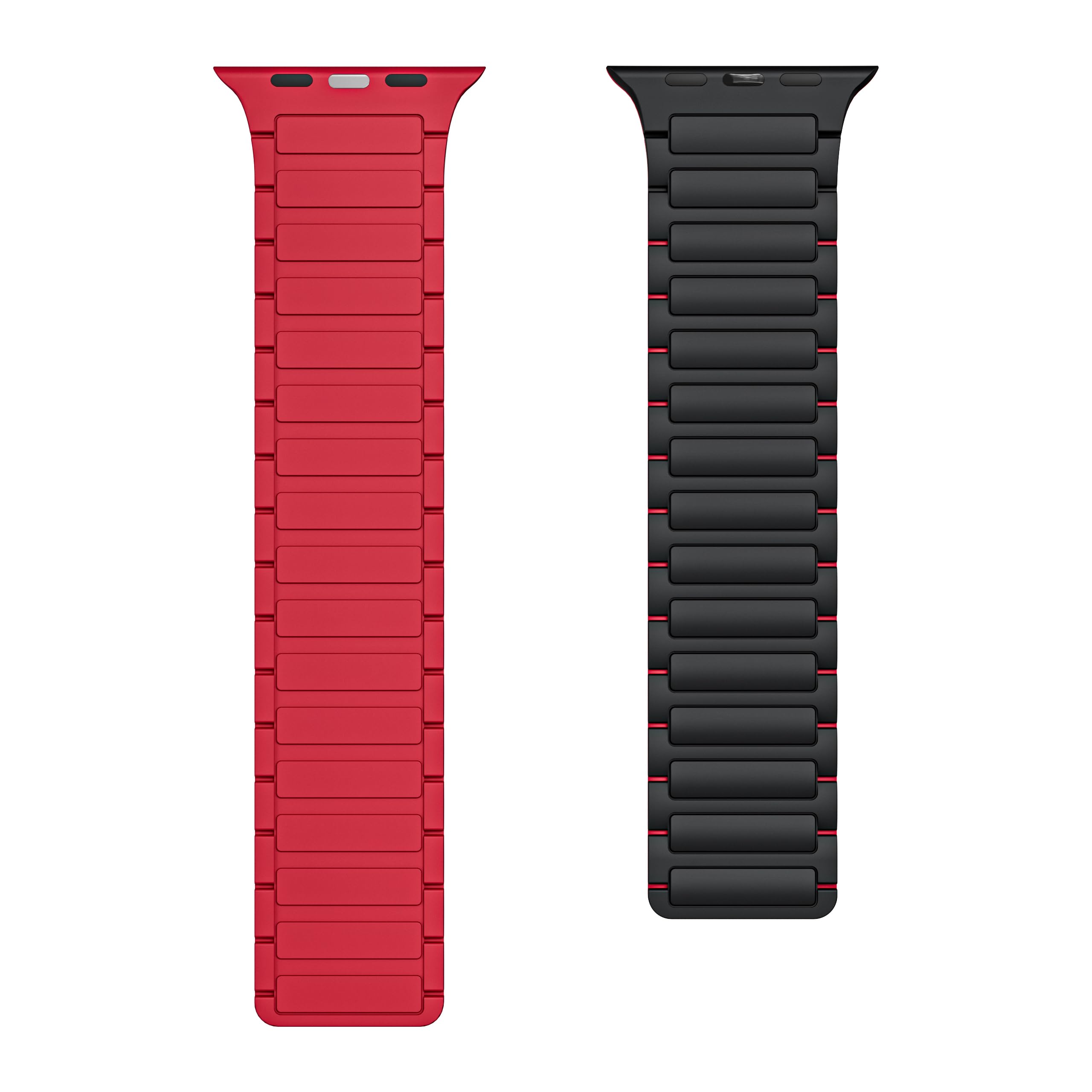 Cinturino magnetico di lusso compatibile con cinturini Apple Watch Ultra da 49 mm, 45 mm, 44 mm, 42 mm, impermeabile, morbido, sportivo, in silicone, per iWatch serie 9/8/7/6/5/4/3/2/1/SE