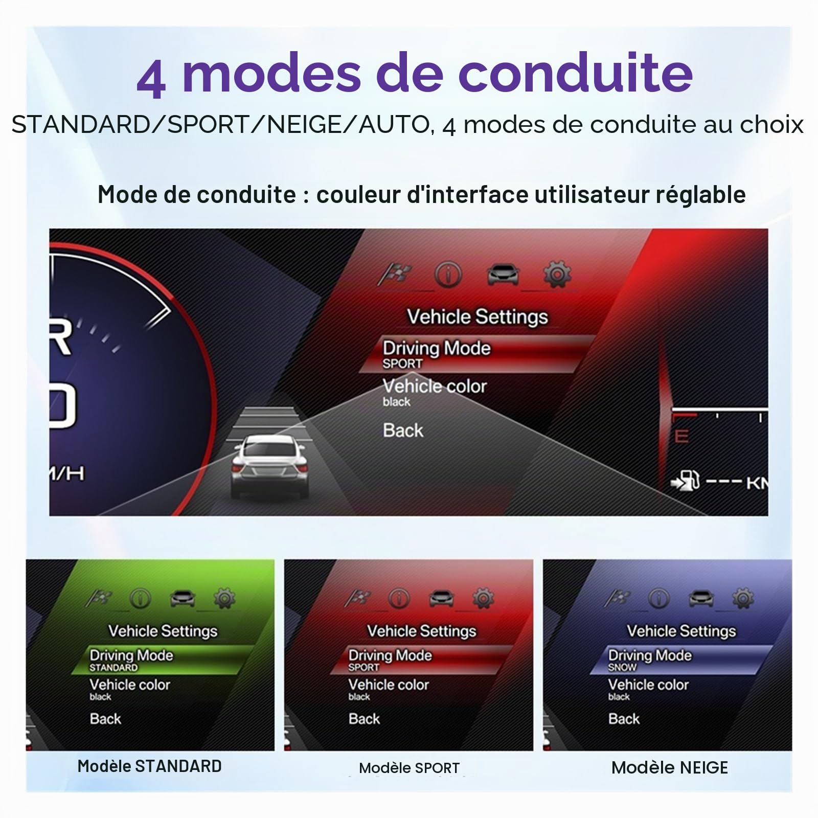 Tableau de bord numérique LCD for voiture, produit 2026, Compatible avec Peugeot 407 2004 – 2010, panneau de groupe d'instruments, Cockpit