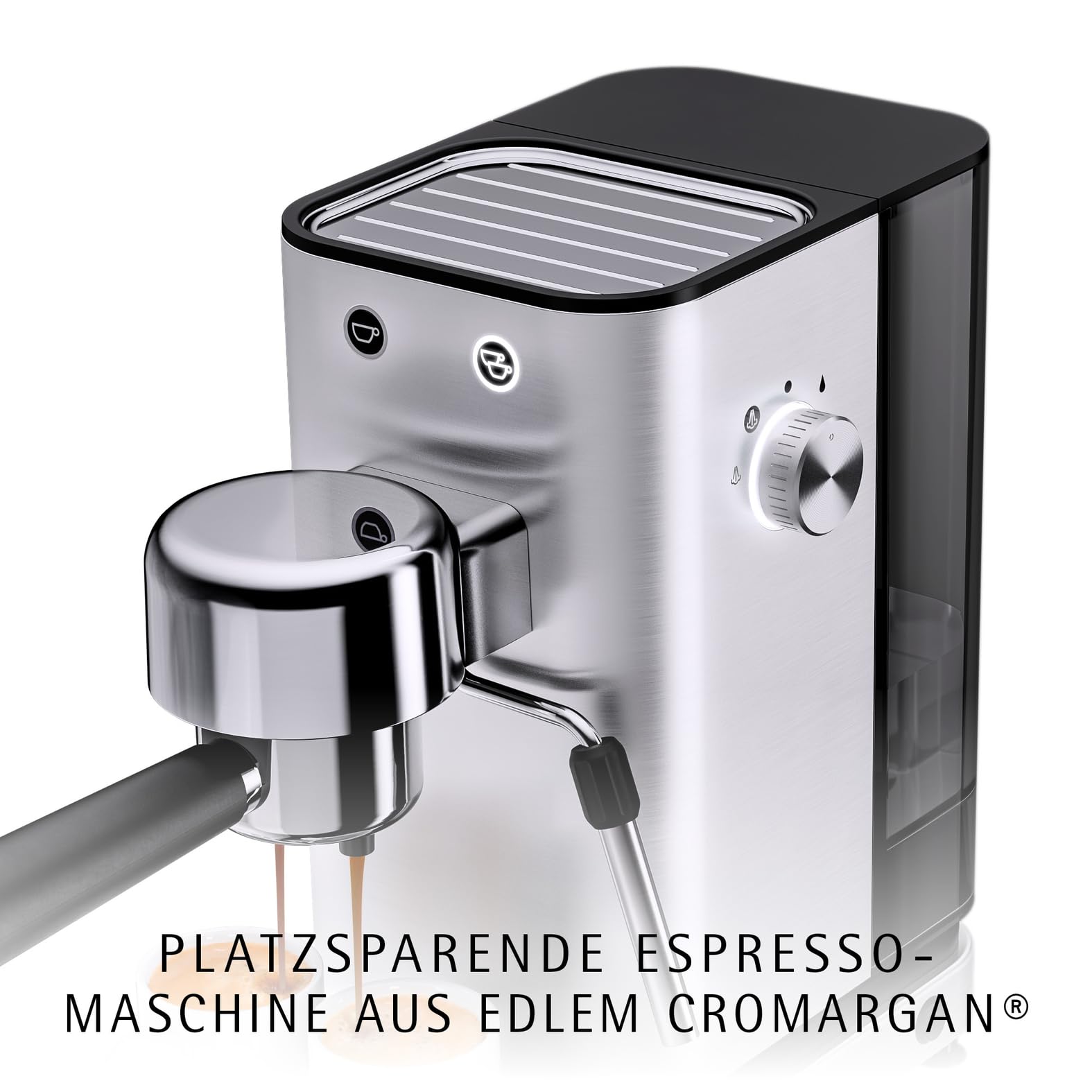 WMF Lono Espressomaschine Siebträger 1350 Watt 15 bar Edelstahl matt