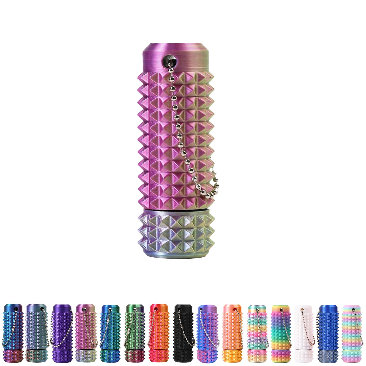 Spiky Grippie Stim Keychain, Anxiety Relief Pain Stim Bumpy Fidget Keychain, Stress, ADHD, Venting Key Pendant