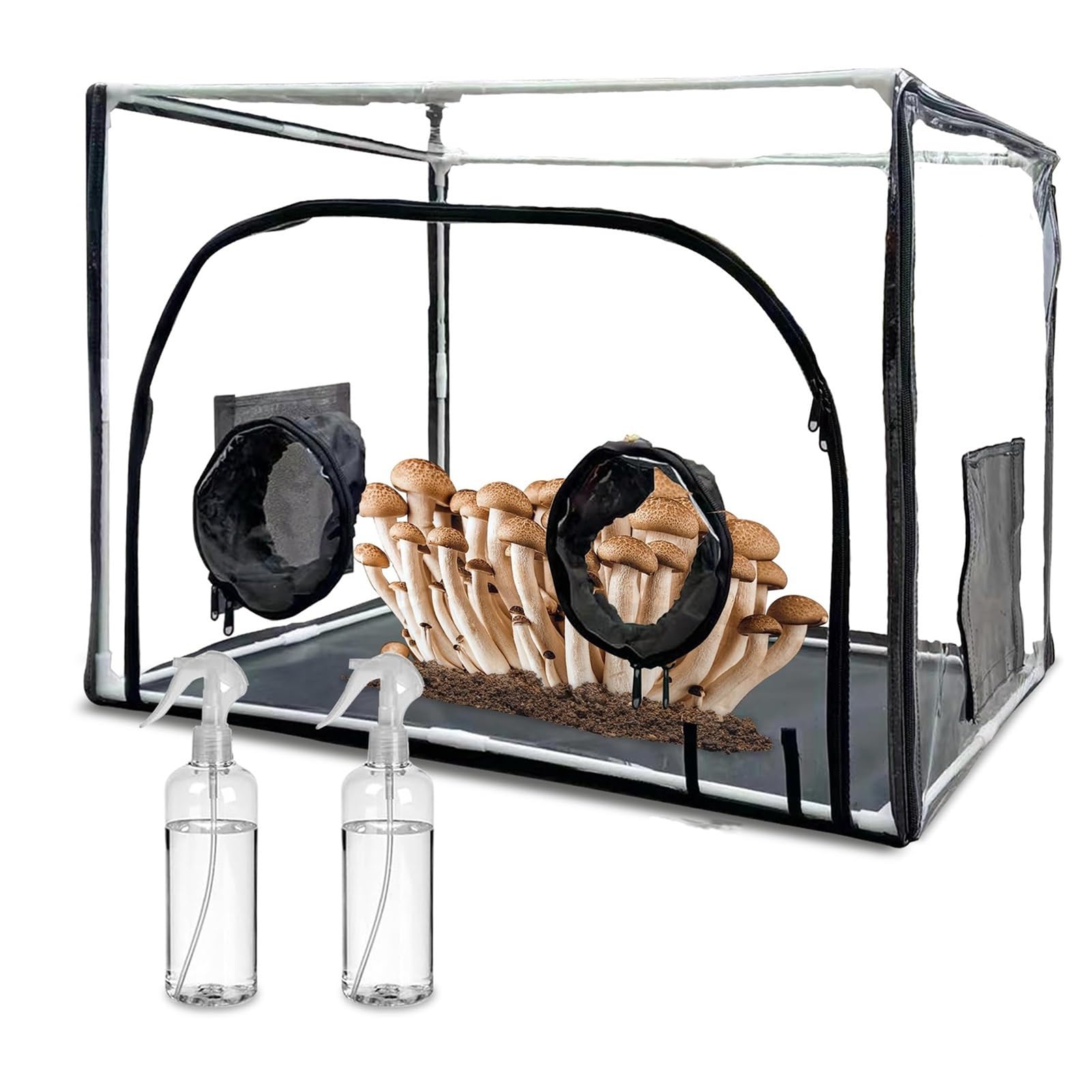 Kit de culture de champignons avec grande salle et boîte à air calme étanche