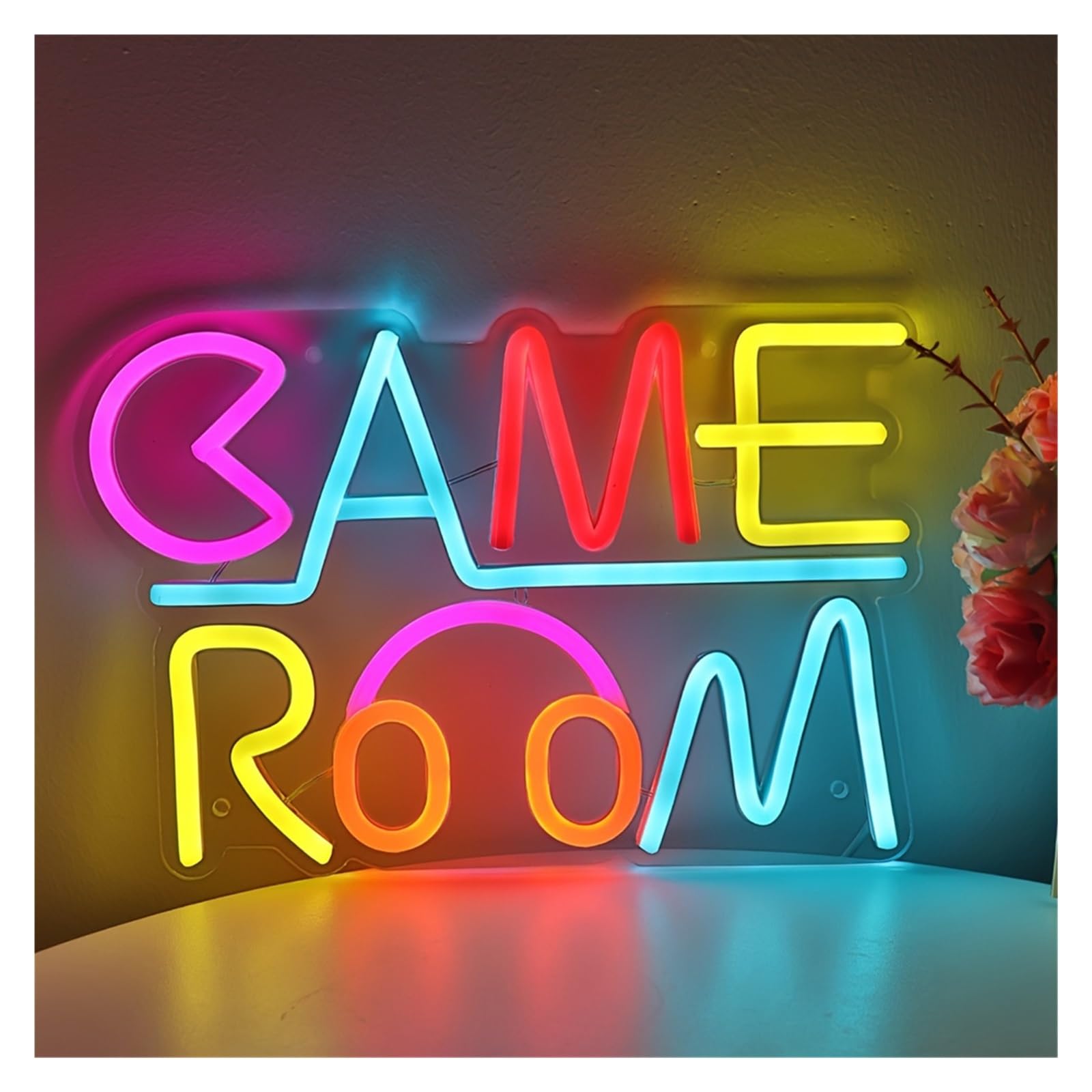 Luce al neon Insegna al neon per sala giochi per regali per feste Gamer Zone Luci per decorazioni da parete per camera letto