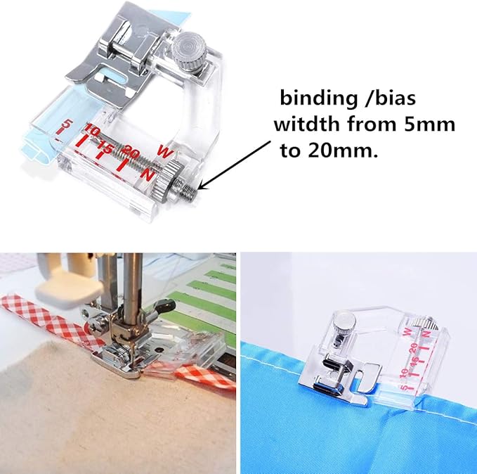 Juego de 9 Prensatelas para Máquina de Coser, Incluye Dobladillador miniatura 5