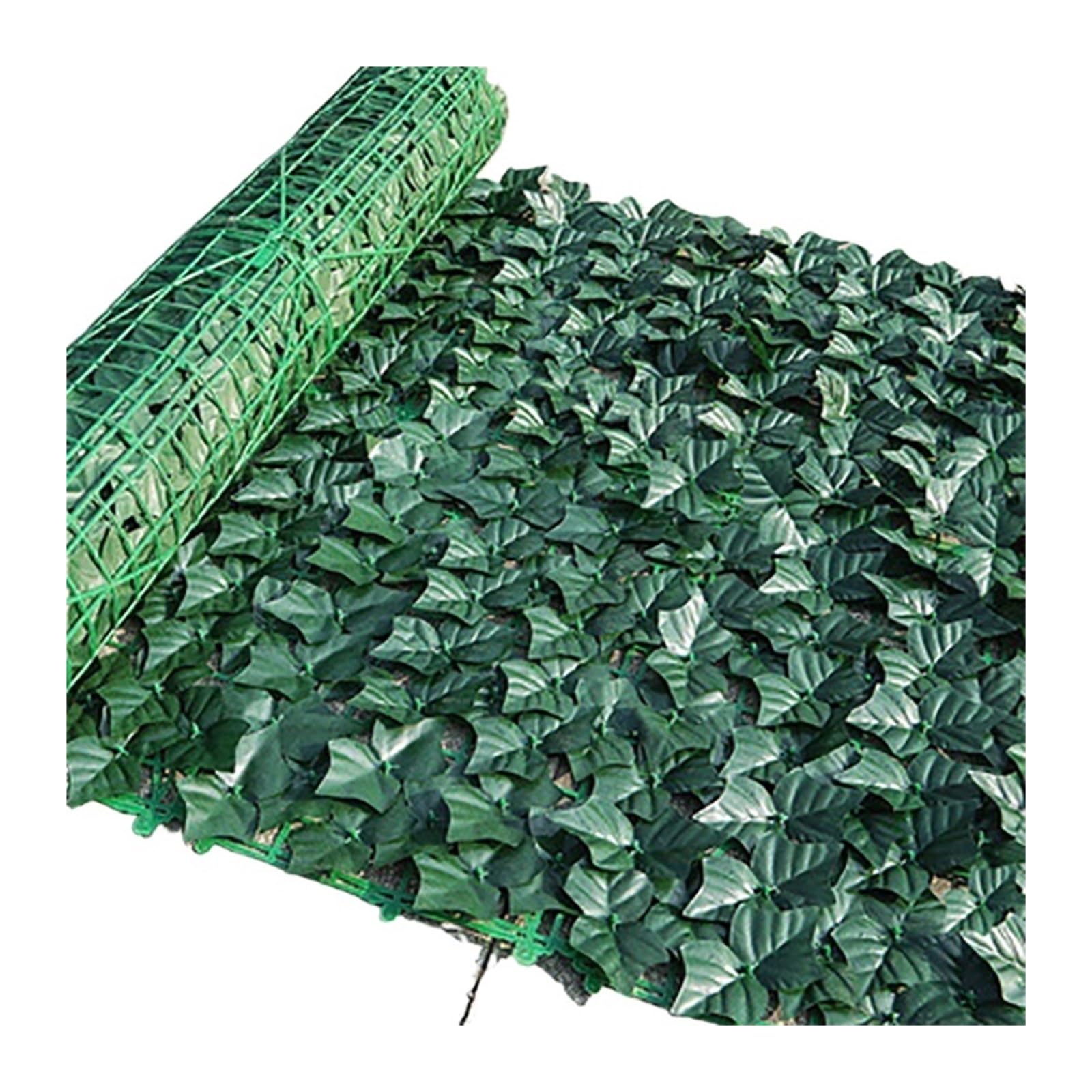 Lovssu A1 50X100cm Garden Privacy Screen Artificial Ivy Hedge Green Leaf Fence Panels Faux Privacy Screen For Home Outdoor Garden Balcony Decoration(A1 50X100cm)