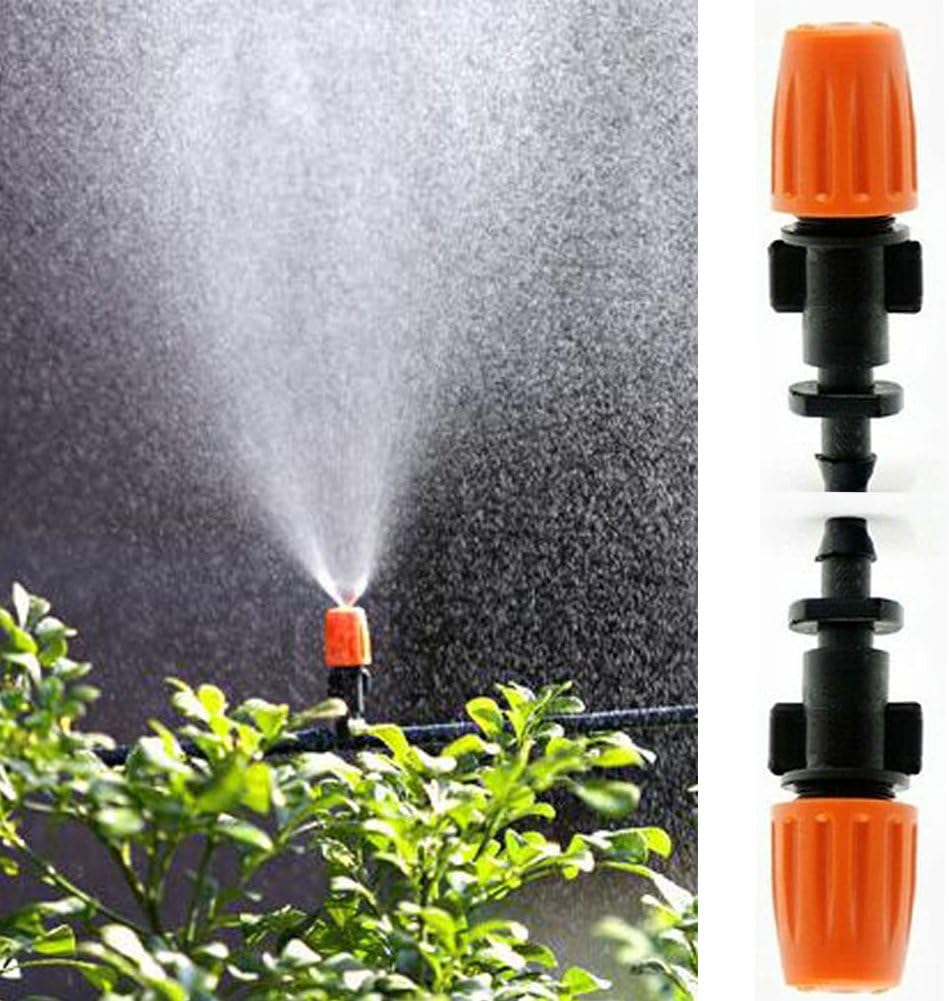 50 Pcs Garden Irrigation Micro Flow Dripper,Sprinklers Emitter System Adjustable Micro Drip Head for Watering System(50Pcs)