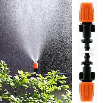 50 Pcs Garden Irrigation Micro Flow Dripper,Sprinklers Emitter System Adjustable Micro Drip Head for Watering System50Pcs