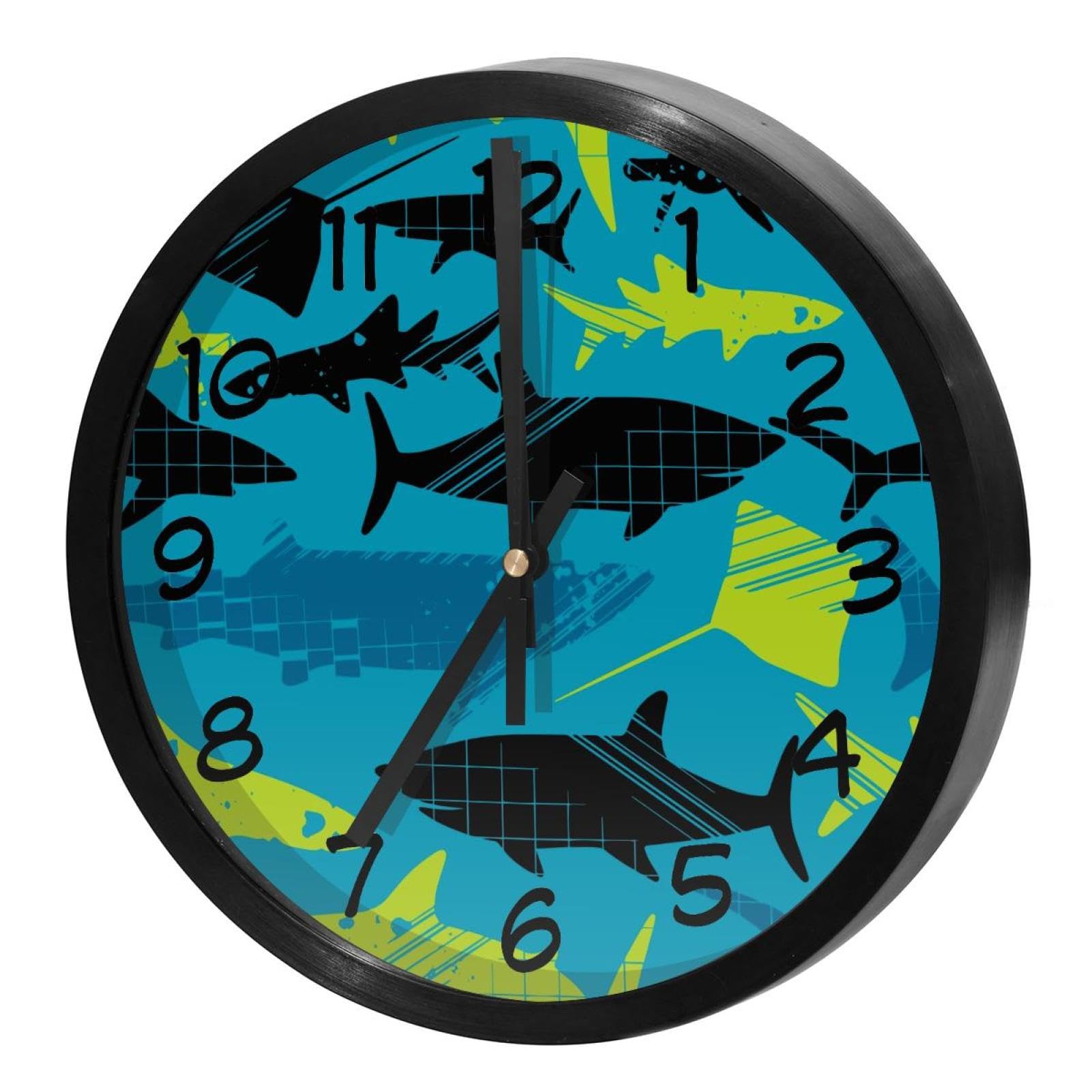 Horloge murale silencieuse à quartz sans tic-tac fonctionnant avec piles pour maison