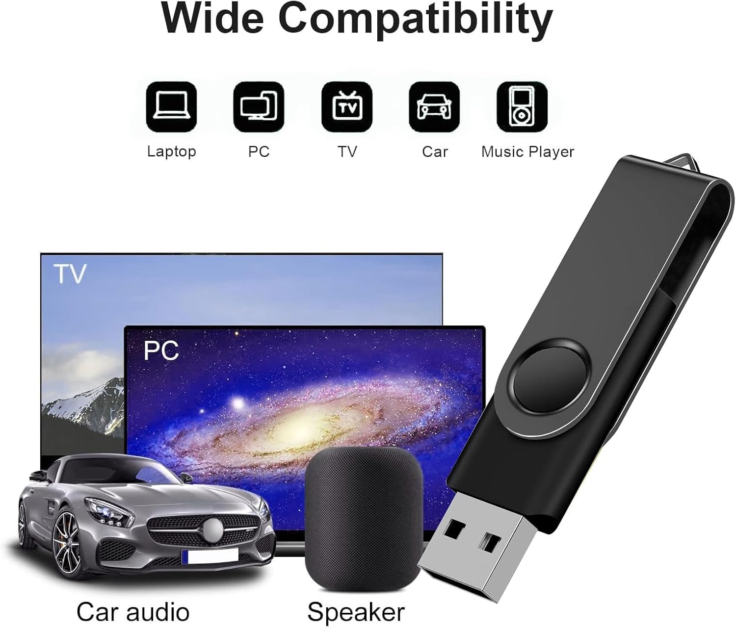 Bulk Flash Drives 4GB USB 20 Pack FEWINA USB2.0 USB Drives Pack Thumb Drive Bulk Swivel Memory Stick PenDrive for Storage and Backup Multiple Color 20PCS 4GB