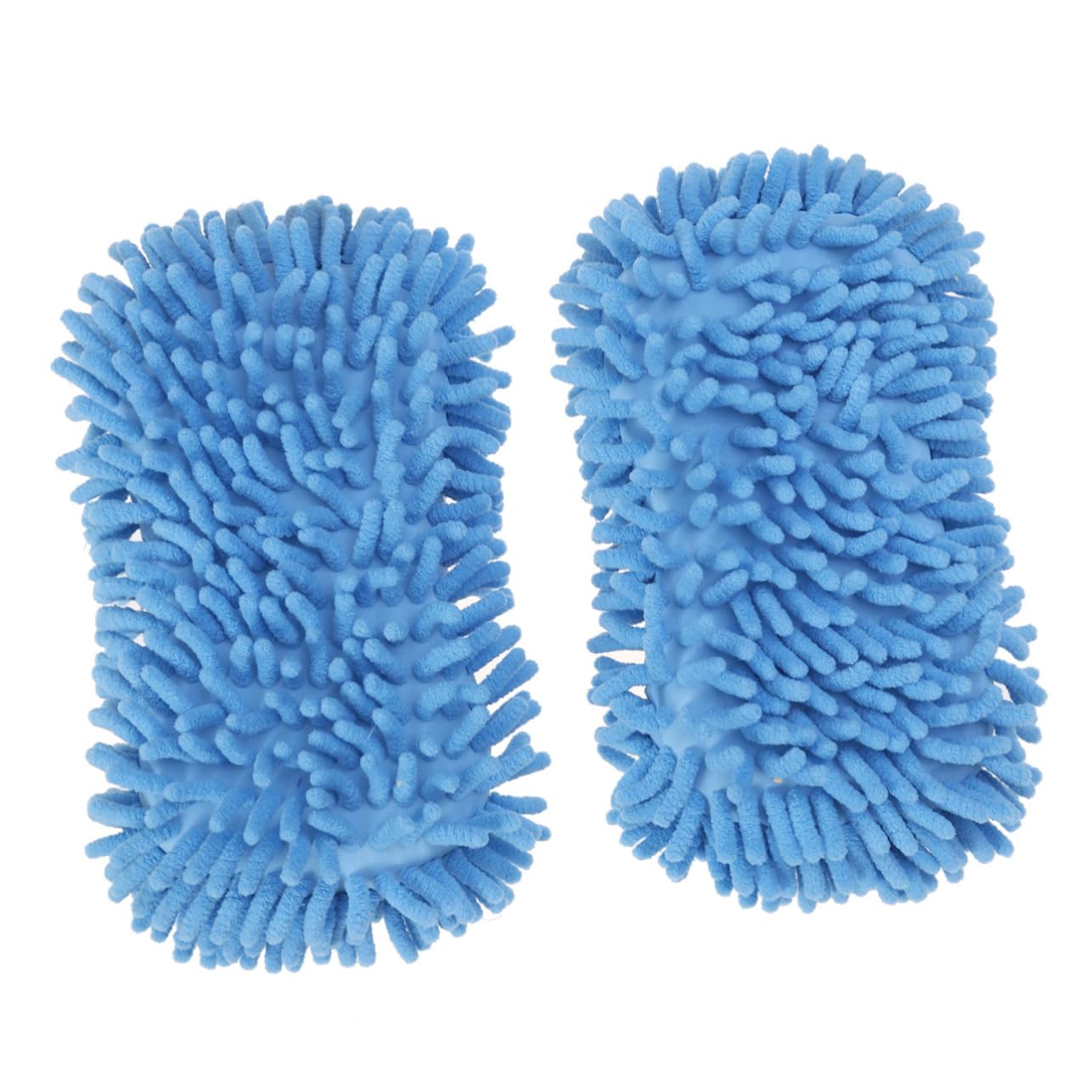 Gatuida 6piezas Guantes De Limpieza De Auto De Microfibra Chenille De Color Azul para Cuidado De Vehículos Sin Rayones Absorbentes y Multifuncionales