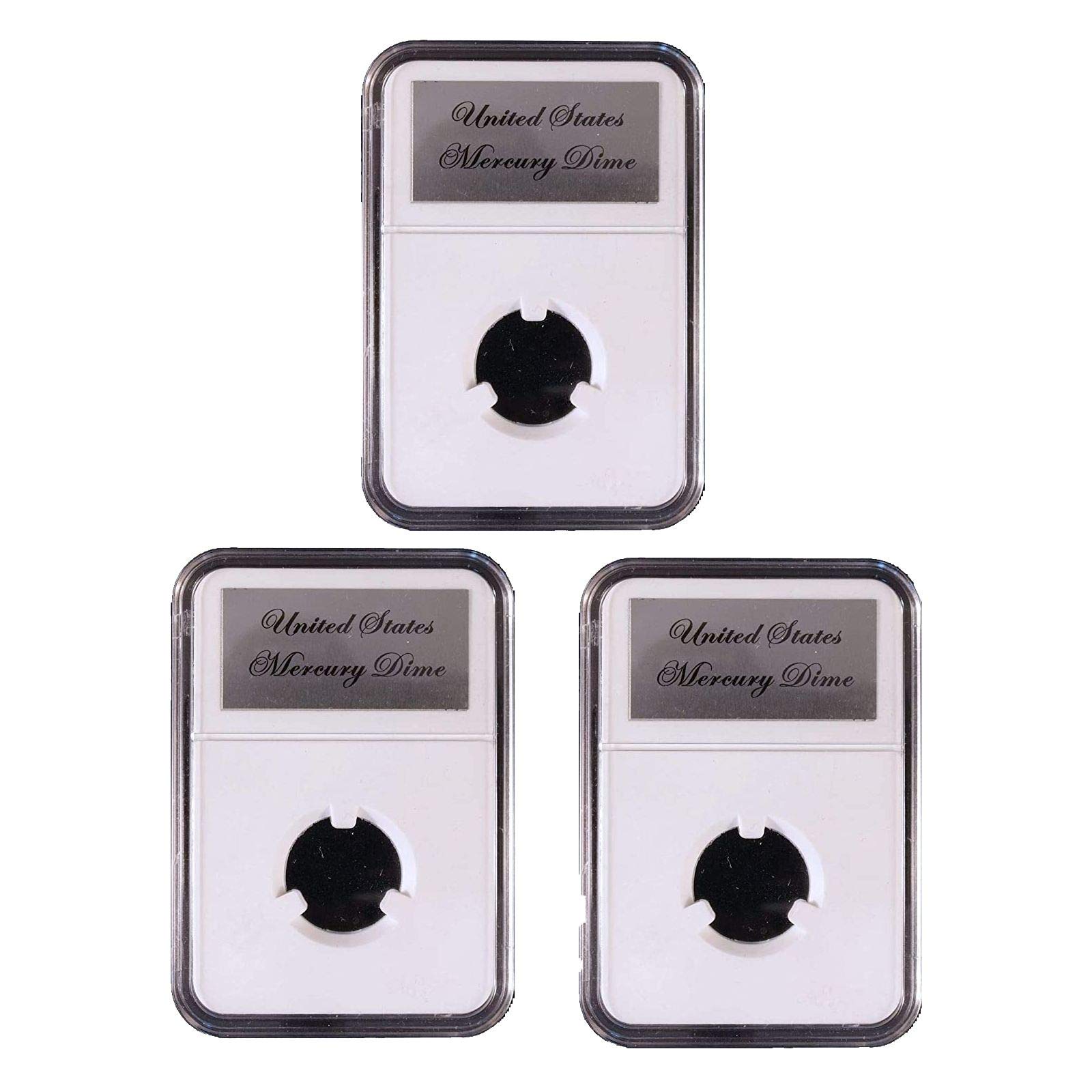 Ursae Minoris Elite Certified-Style Coin Holder US Mercury or Roosevelt Dime Three Pack