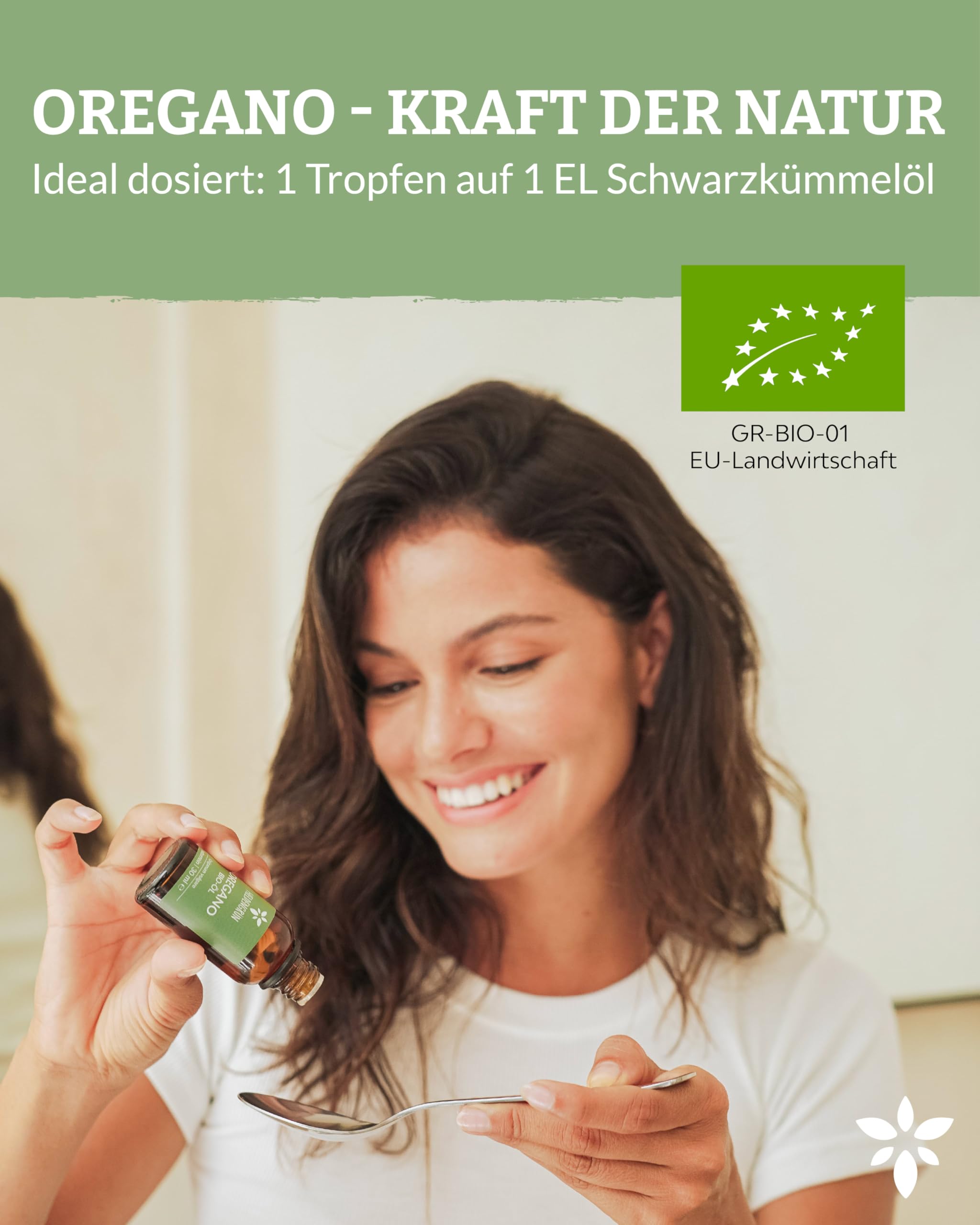 Heldengrün® BIO Oregano Öl 50 ml [100% NATURREIN] mit 82% Carvacrol