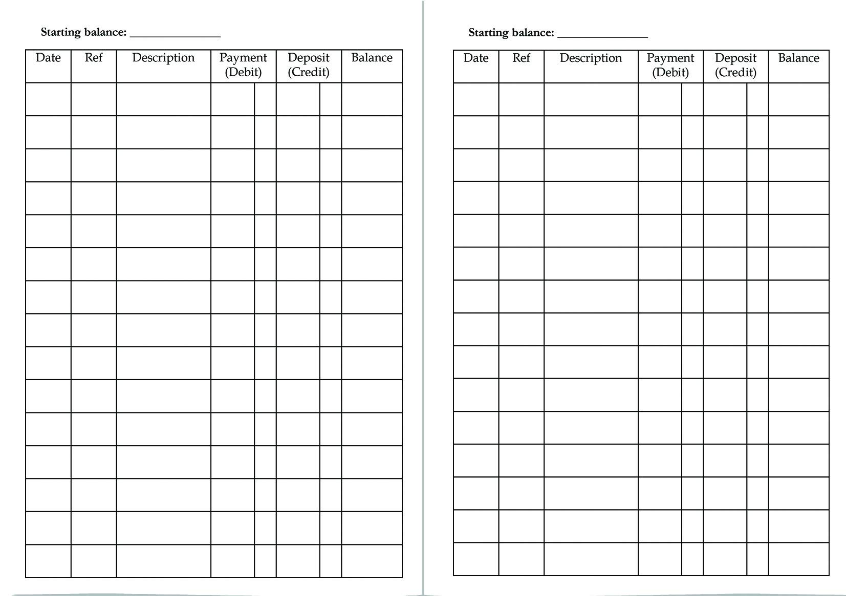 Checking Register: Checking Register and Check Log Book to Track Payments and Deposits - Image 3