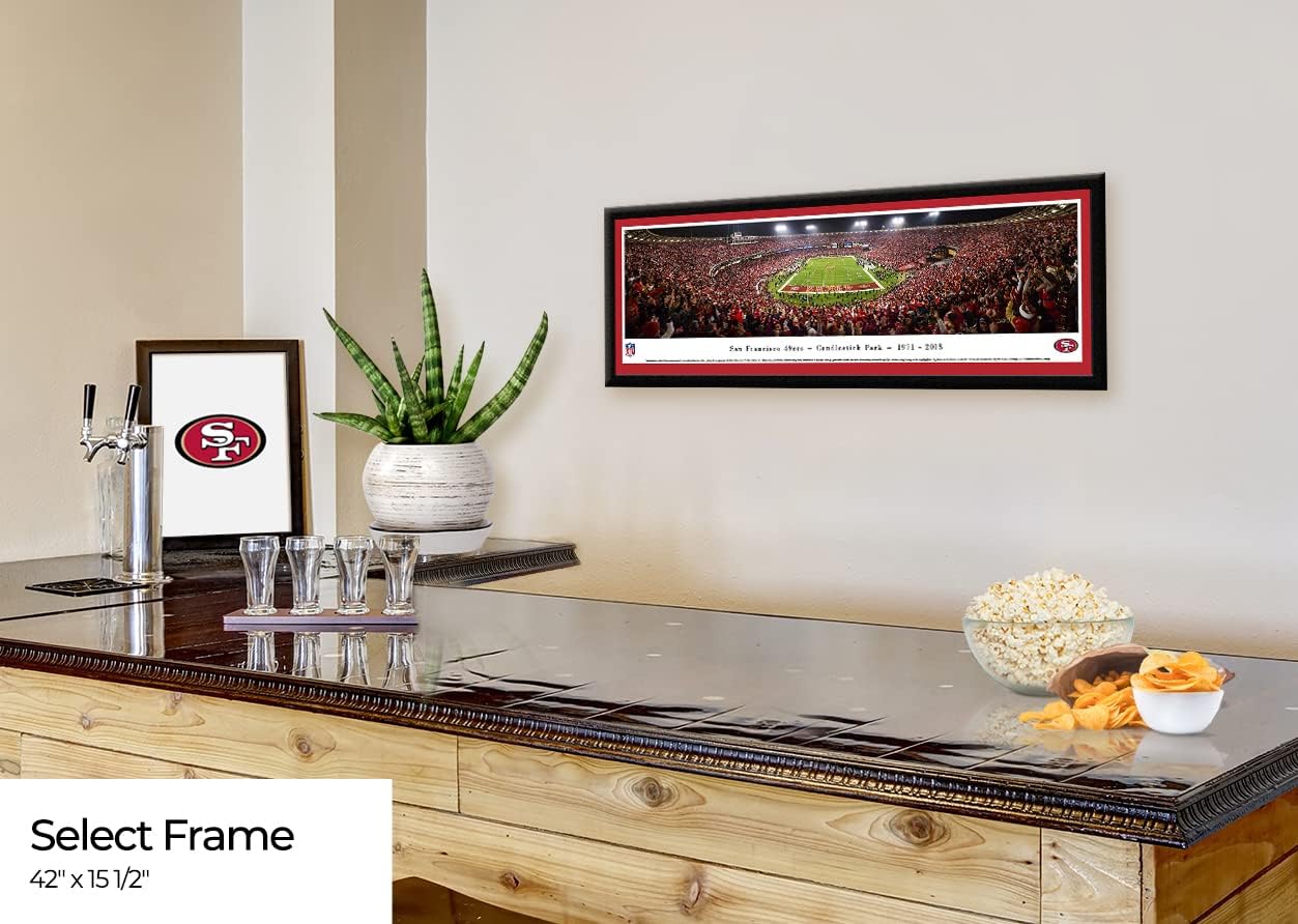 Blakeway Worldwide Panoramas, Inc. San Francisco 49ers - Final Game at Candlestick Park - Panoramic Print