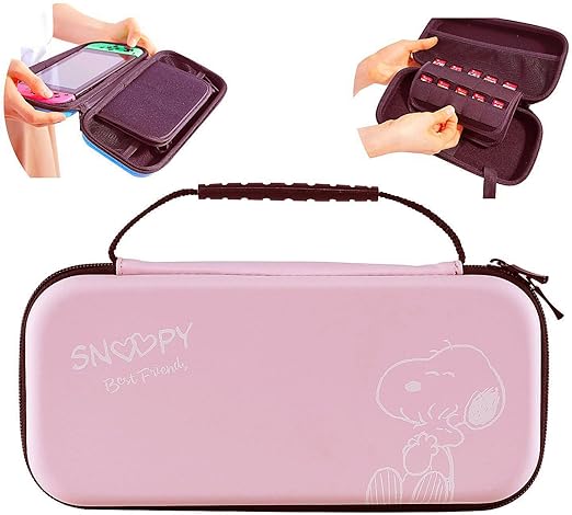 Amazon 速達送料無料 Nintendo Switch Switchlite スヌーピー Snoopy 任天堂 マルチ ケース ピンク スイッチ スイッチライト 周辺機器 アクセサリ