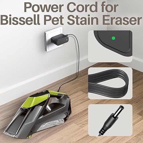 Miniatura 4 de Cargador de 10 V para Bissell Pet Stain Eraser Power para Bissell Pet Hair Eraser Aspiradora de mano Fuente de alimentación compatible con Bissell