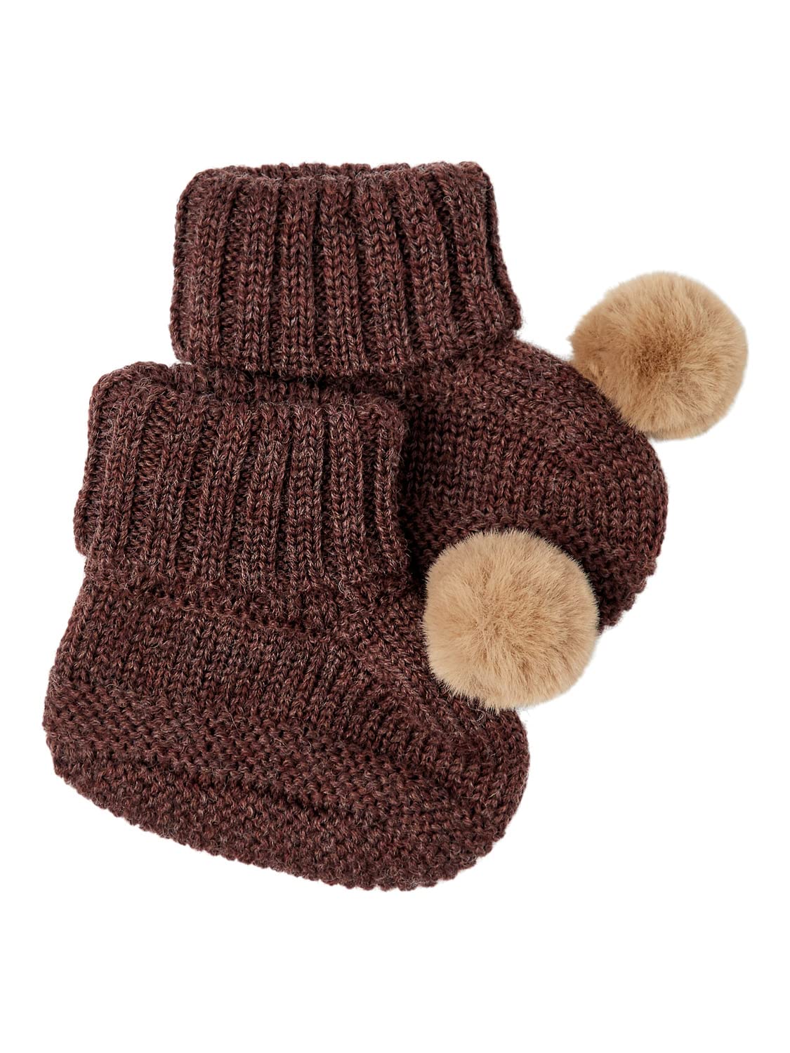 NAME IT Niemowlęta - dziewczynki Nbfwrilla Wool Knit Slippers W/Dot XxiiSkarpetki