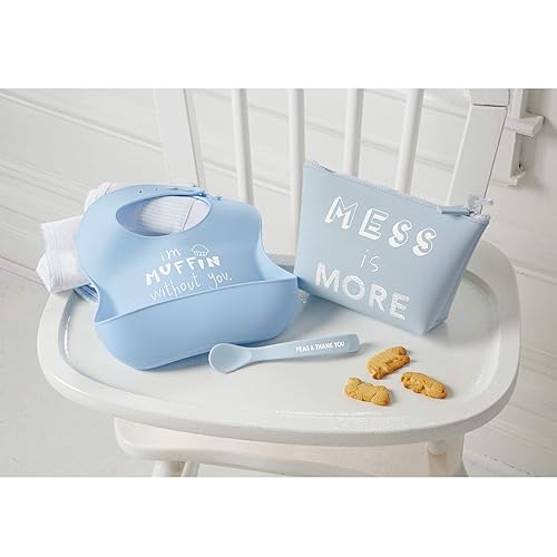 Miniatura 2 de Mud Pie Set de alimentación de silicona azul