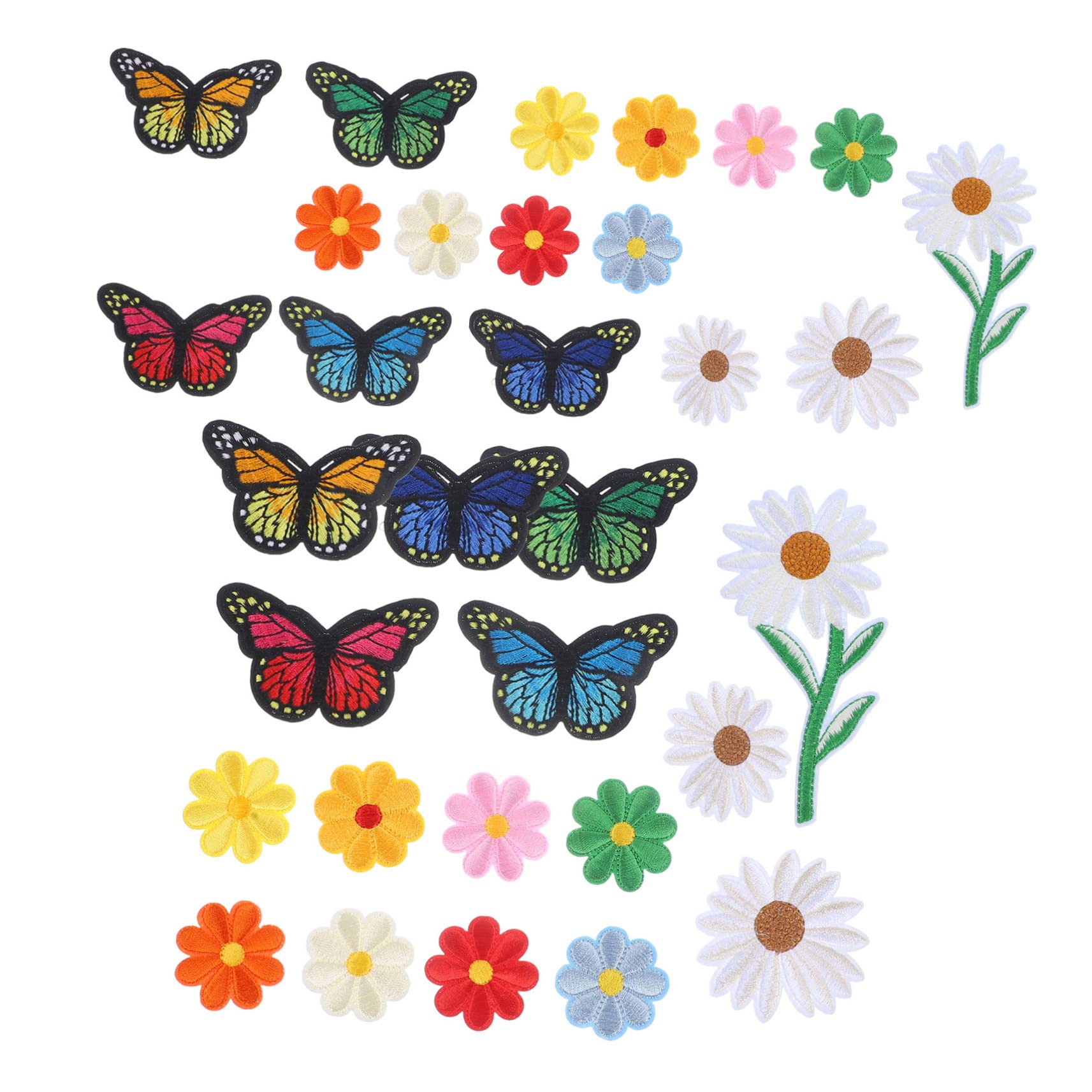 COHEALI 195pezzi Patches Ricamati Per Decorazione e Riparazione Toppe Termoadesive a Per Abbigliamento e Accessori Facile Applicazione Su Giubbotti e Jeans