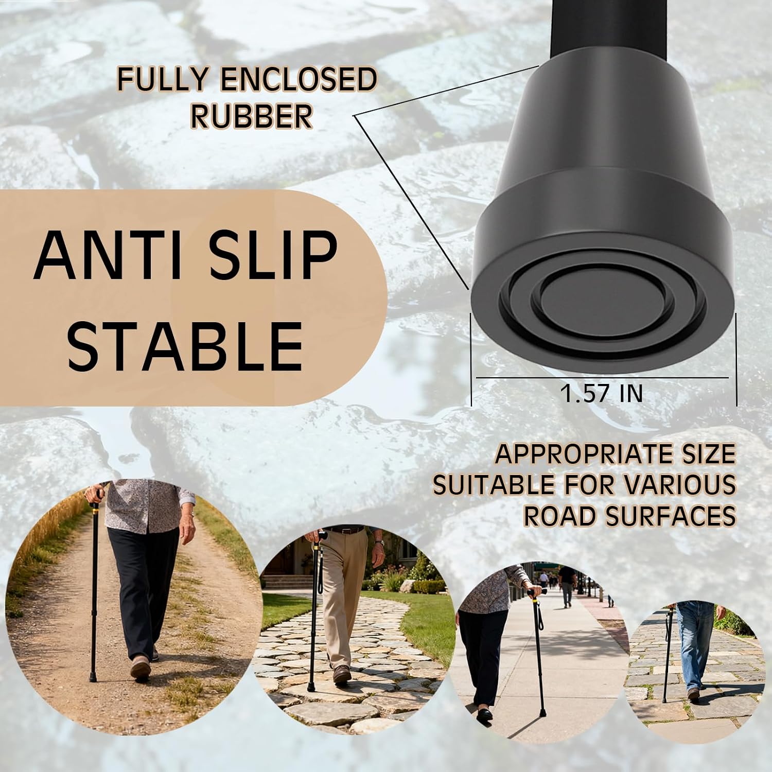 Adjustable Folding Cane for Women. Premium Walking Cane & Walking Sticks for Seniors. Essential Elderly Assistance Products. Reliable Crutch & Canes for Seniors.