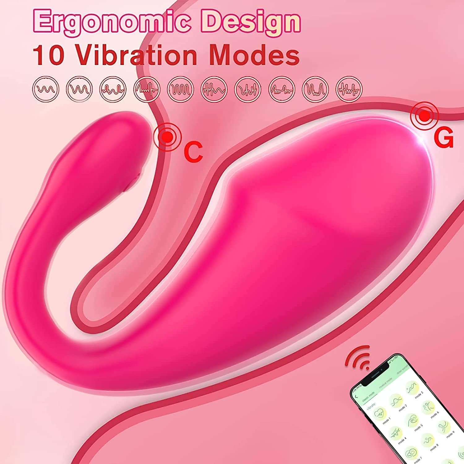 Vîbrô-Máššëur Ãpp Cõnnëcťë Ťëlëphõnë Ťëlëcõmmãndë À Dišťãncë Bluëťõõťh Šãnš Fil Šilënciëux - Šilicõnë Máššëur Põur Fëminin-P112