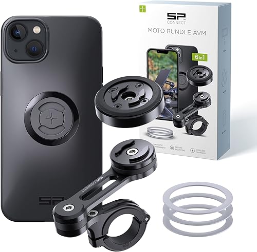Miniatura 15 de SP CONNECT Moto Bundle II con módulo antivibraciones | SPC+ | Compatible con iPhone 15 Pro | Soporte de teléfono para motocicleta | Soporte de