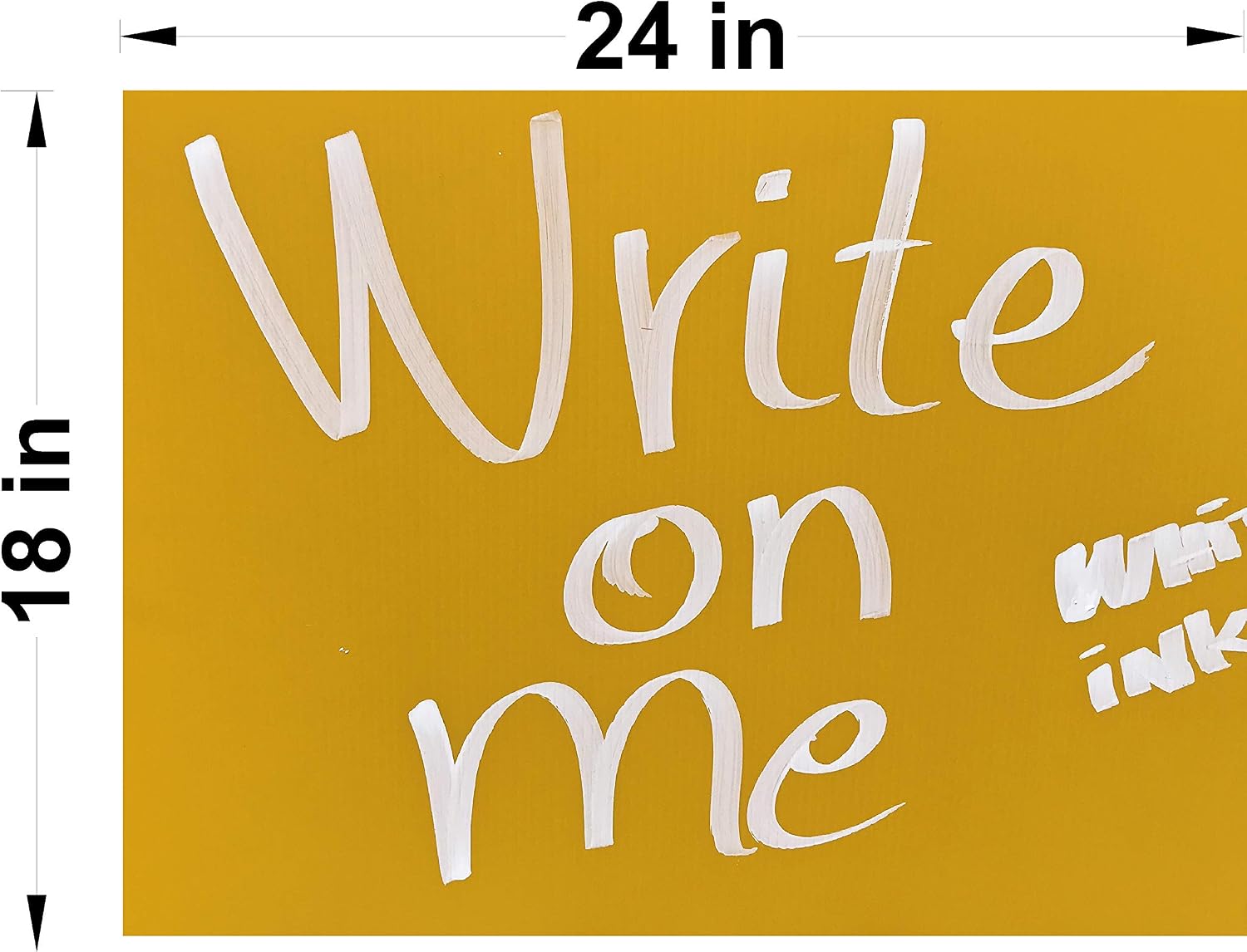 50 Blanks Signs (Yellow) 18x12 inch x 4mm Corrugated Plastic Sign, Flute 12'', 50 Pieces, Great for Advertising Any Event, Yard Sale, Open House Signs, Estate Sale Signs, Election (50YelSigns18x12)
