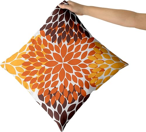 Miniatura 8 de Juego de 2 fundas de almohada negras de 12 x 20 pulgadas, color negro, blanco, gris, dalias florales, geométricas, lumbar, fundas de almohada para