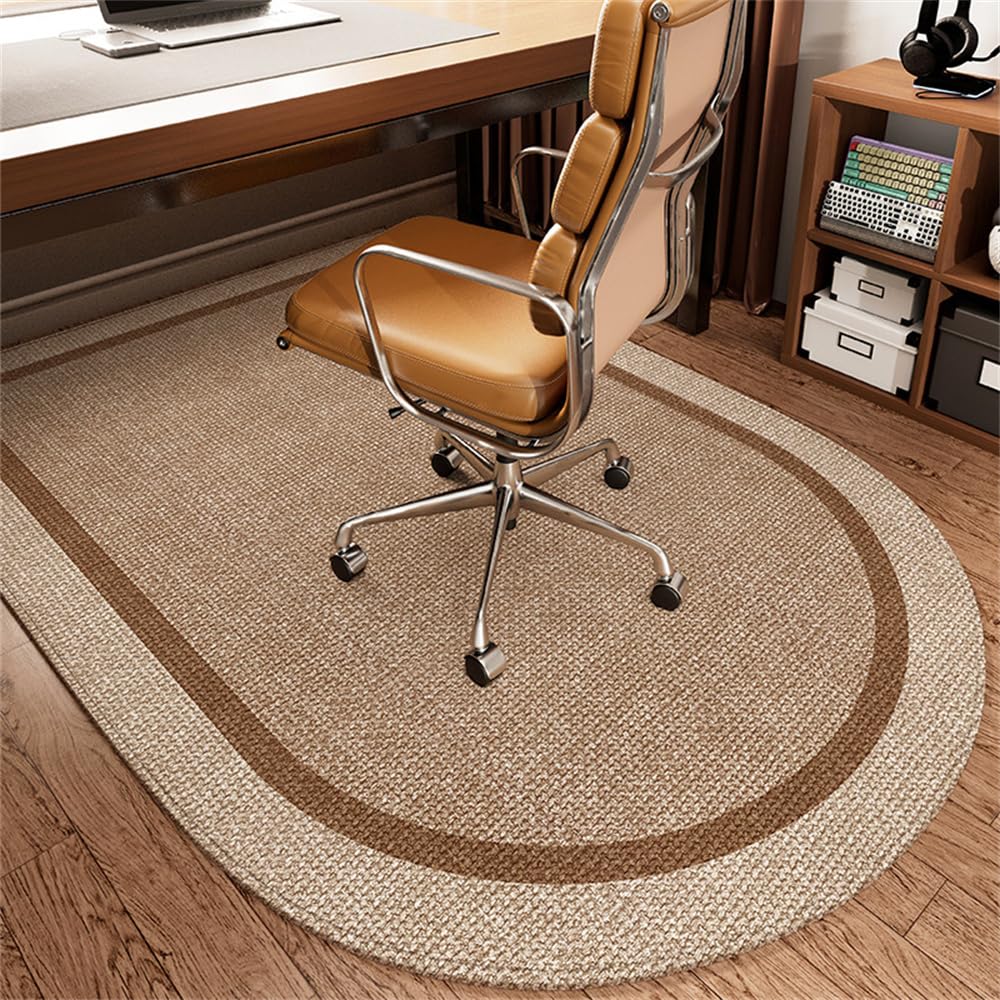 Tapis de chaise de bureau antidérapant à poils courts anti-rayures