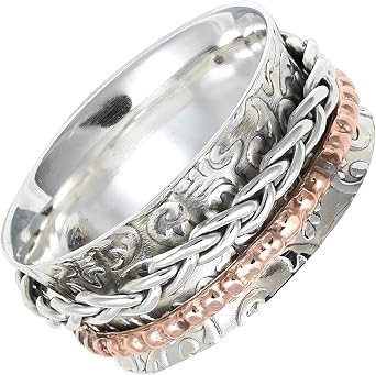 Spinner Ring Aus 925er Sterlingsilber – Handgefertigt, Alle Größen, Vielseitig Tragbar