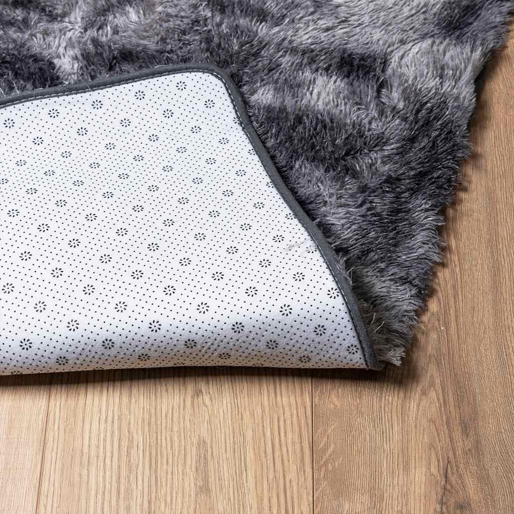 vidaXL Tapis Shaggy à Poils Longs NAVARRA Gris foncé 130x200 cm