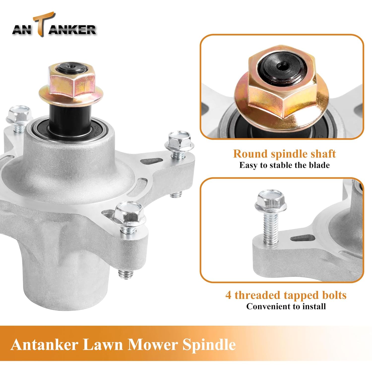 Deck Spindle Assembly Replaces for Toro 117-7267 &117-7439,117-7268, SS5000 SS4200 4235 4260, Timecutter 121-0751, for Stens 285-923 Lawn Mower Spindle Replacement，3 Pack