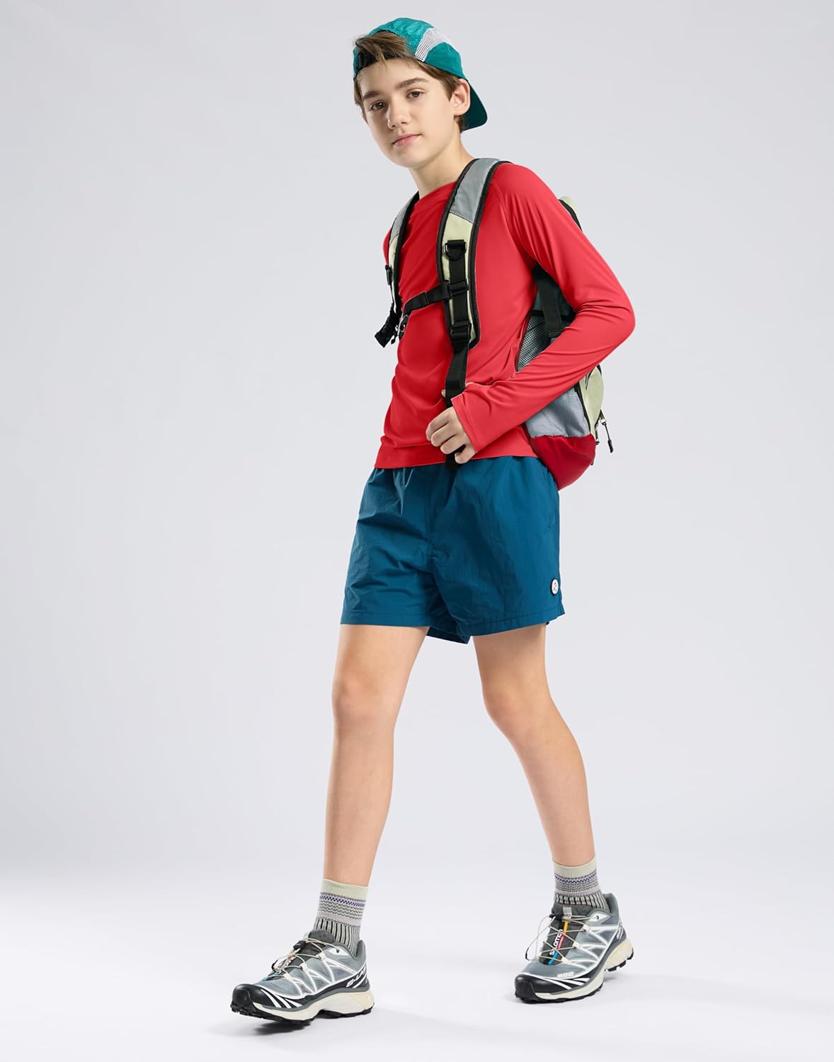 Boys Swim Shirt Long Sleeve Rash Guard UPF 50+ Sun Protection Shirts Quick Dry Lightweight Water Shirts for Kids - Image 7