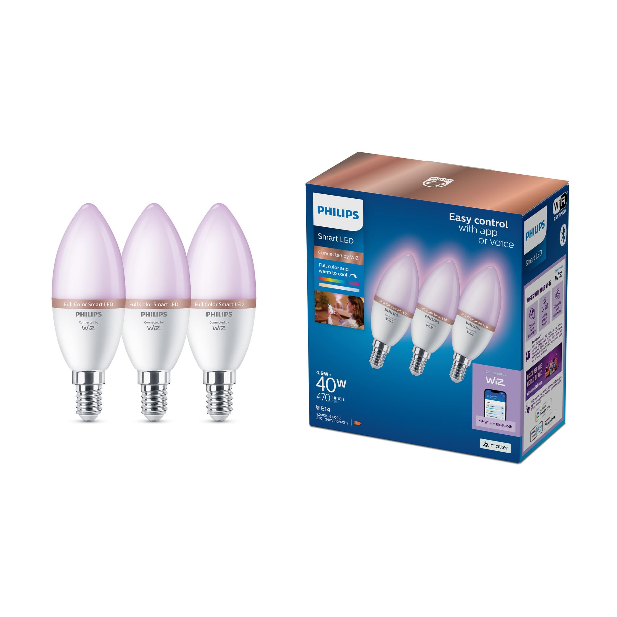 Philips Smart LED E14 4,9 W 470 lm
