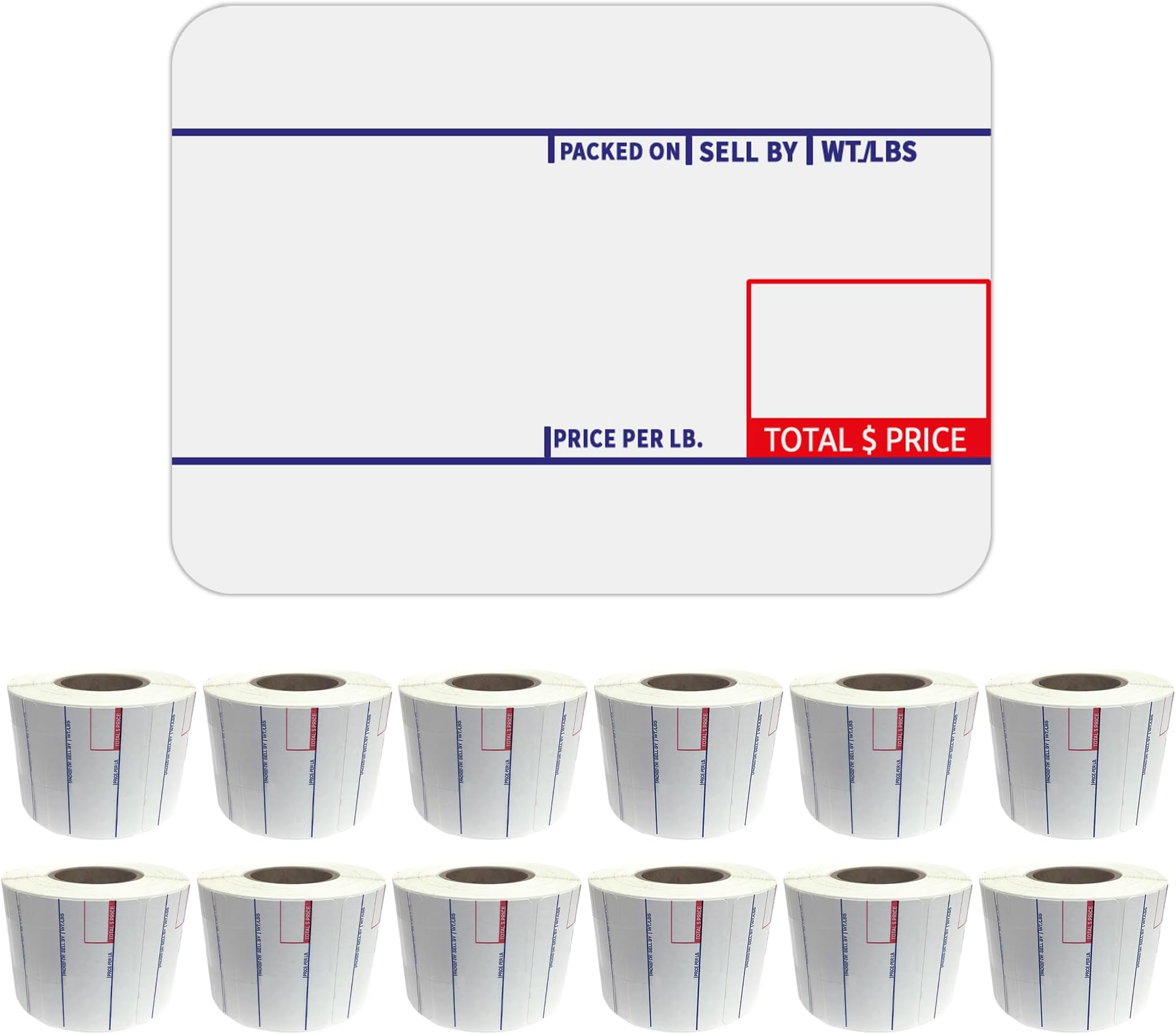 Celestial Printing Corp CAS LST-8010 Scale Label, 58 x 40 mm, UPC, 12 Rolls Per Case, CAS Scale Labels 8010, Guaranteed Quality, Try It!.