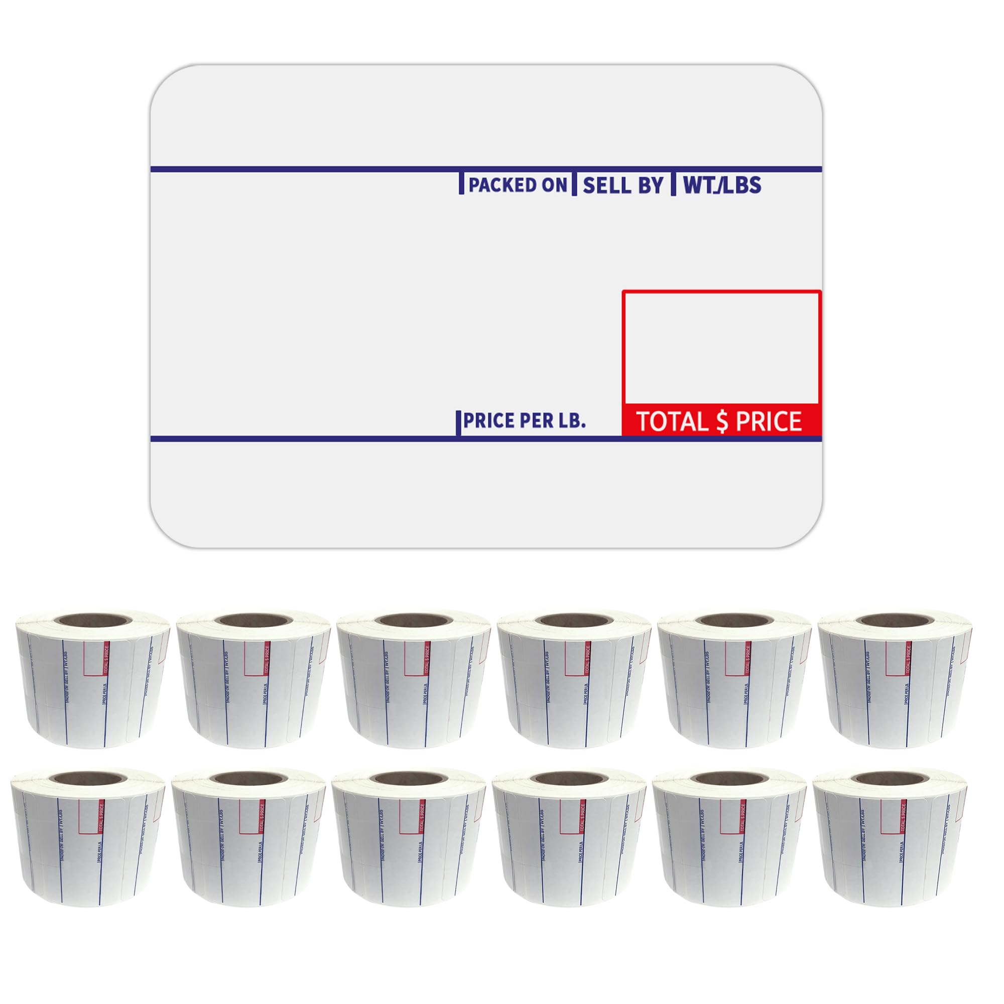 Celestial Printing Corp CAS LST-8010 Scale Label, 58 x 40 mm, UPC, 12 Rolls Per Case, CAS Scale Labels 8010, Guaranteed Quality, Try It!.