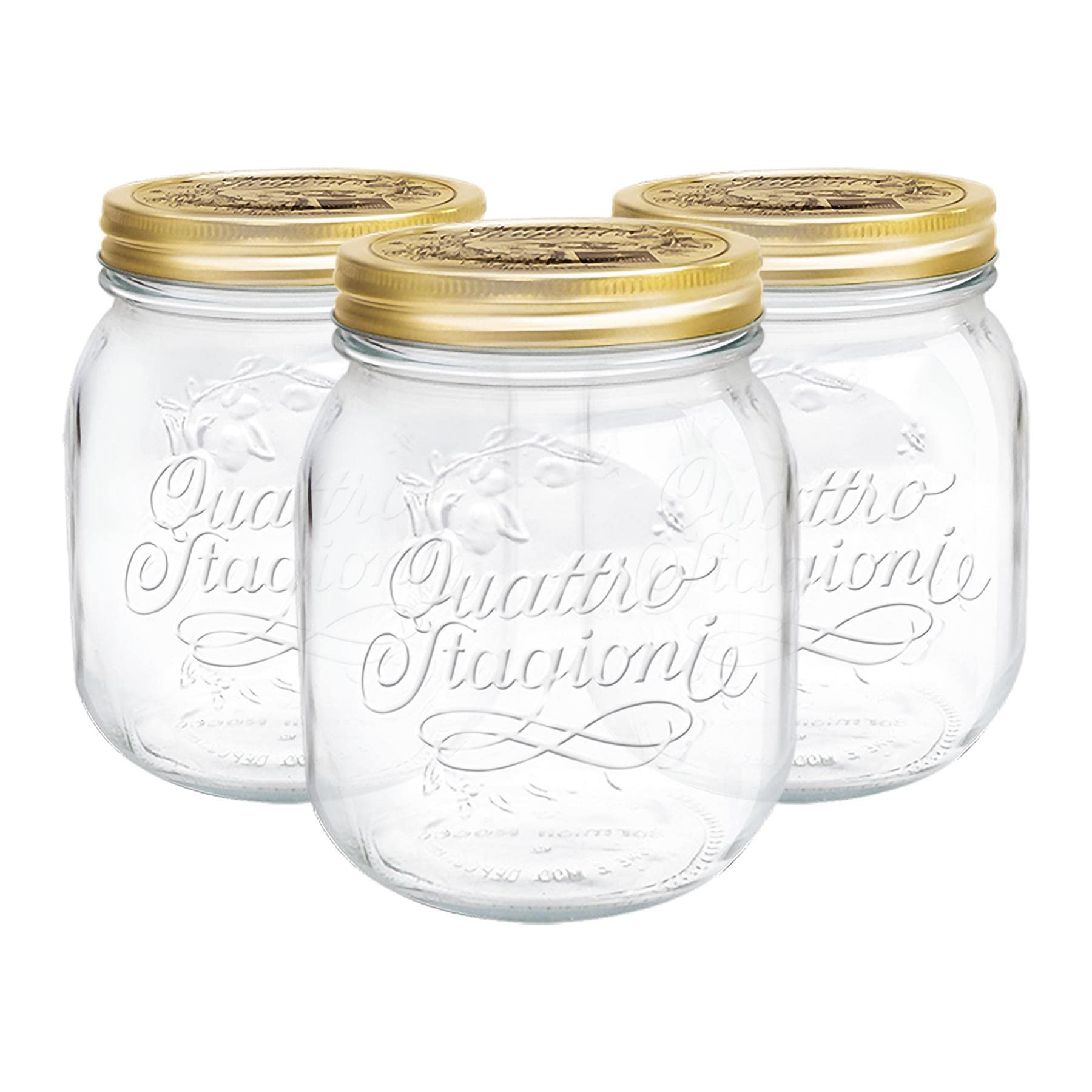 Bormioli Rocco Quattro Stagioni Glass Storage Jars