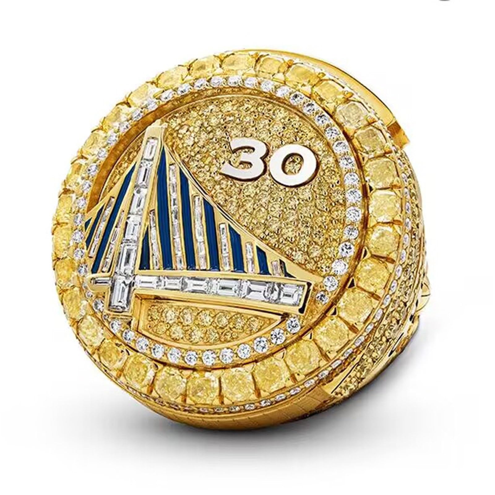 Anello da Campionato di Curry - Cimeli dei Fan del Golden State realizzati a mano in Edizione da Collezione for Uomini e Ragazzi(9#)