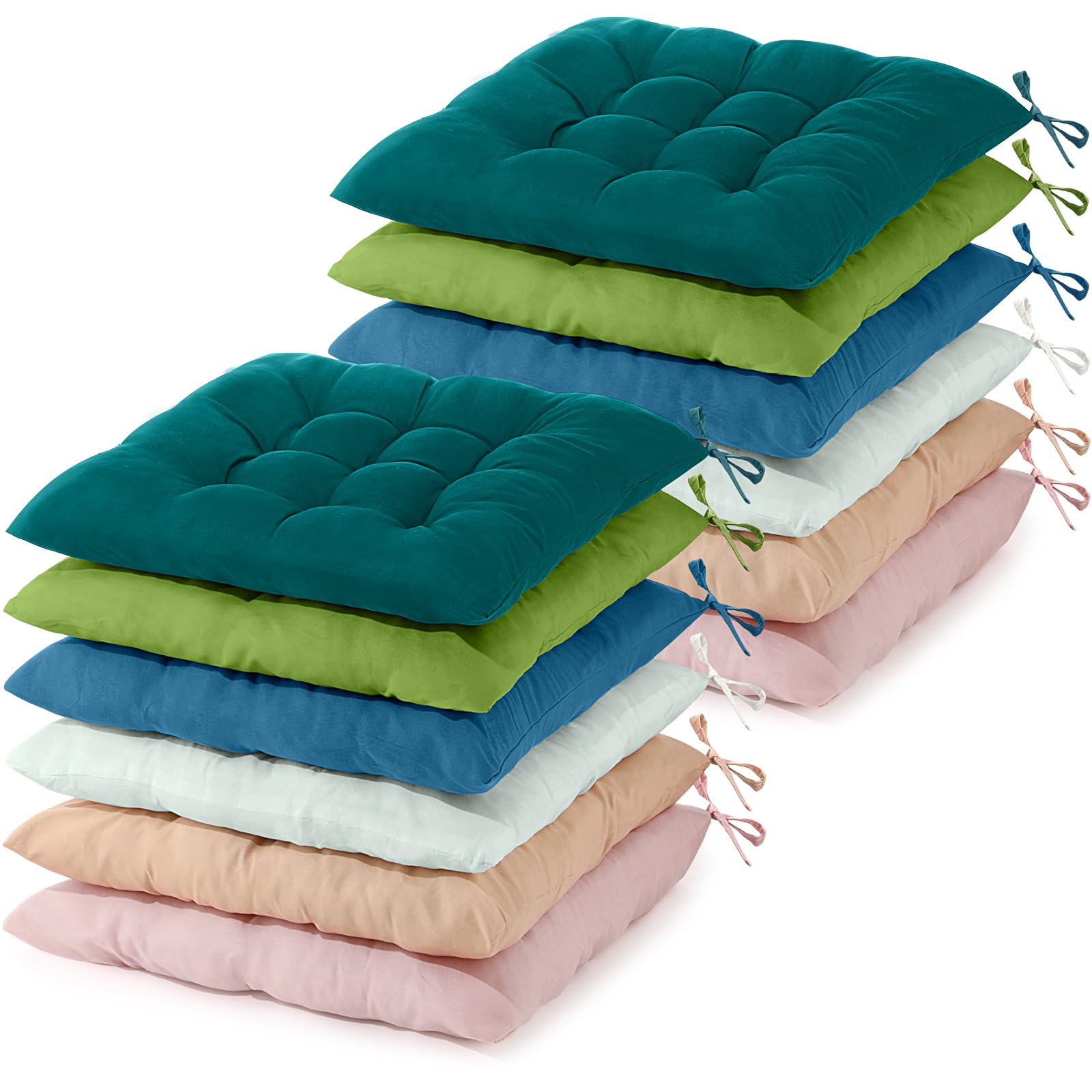 Photo 1 of Geetery 12 Pcs Floor Pillows Cushion - Pastel Color, Square