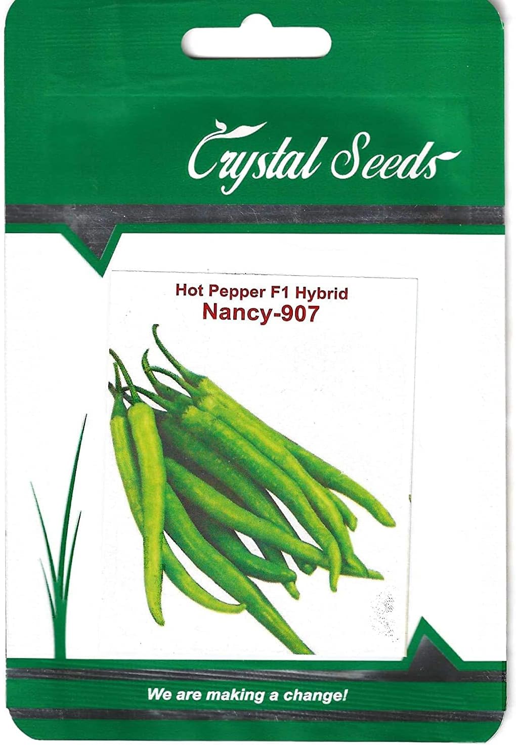 Crystal Hot Pepper F1 Hybrid Nancy-907 Premium Quality Seeds