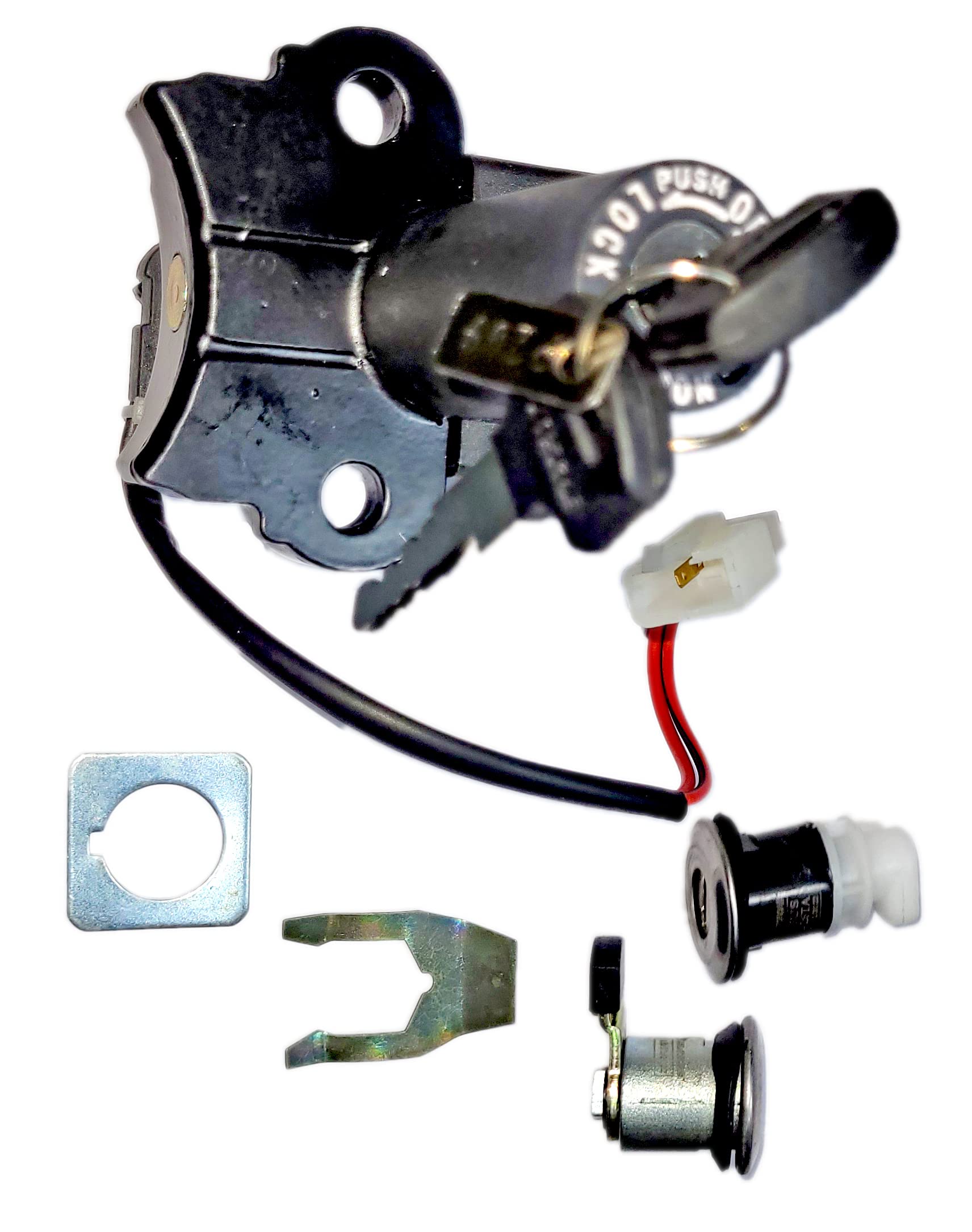 Deutsche Ignition lock kit for For Hero Splendor+ i3s BS-IV Consisting of Ignition Lock,Petrol Tank Lock & Tool Box Lock(2016 To 2019 Model) | 2 POLE 2 PIN-image-13