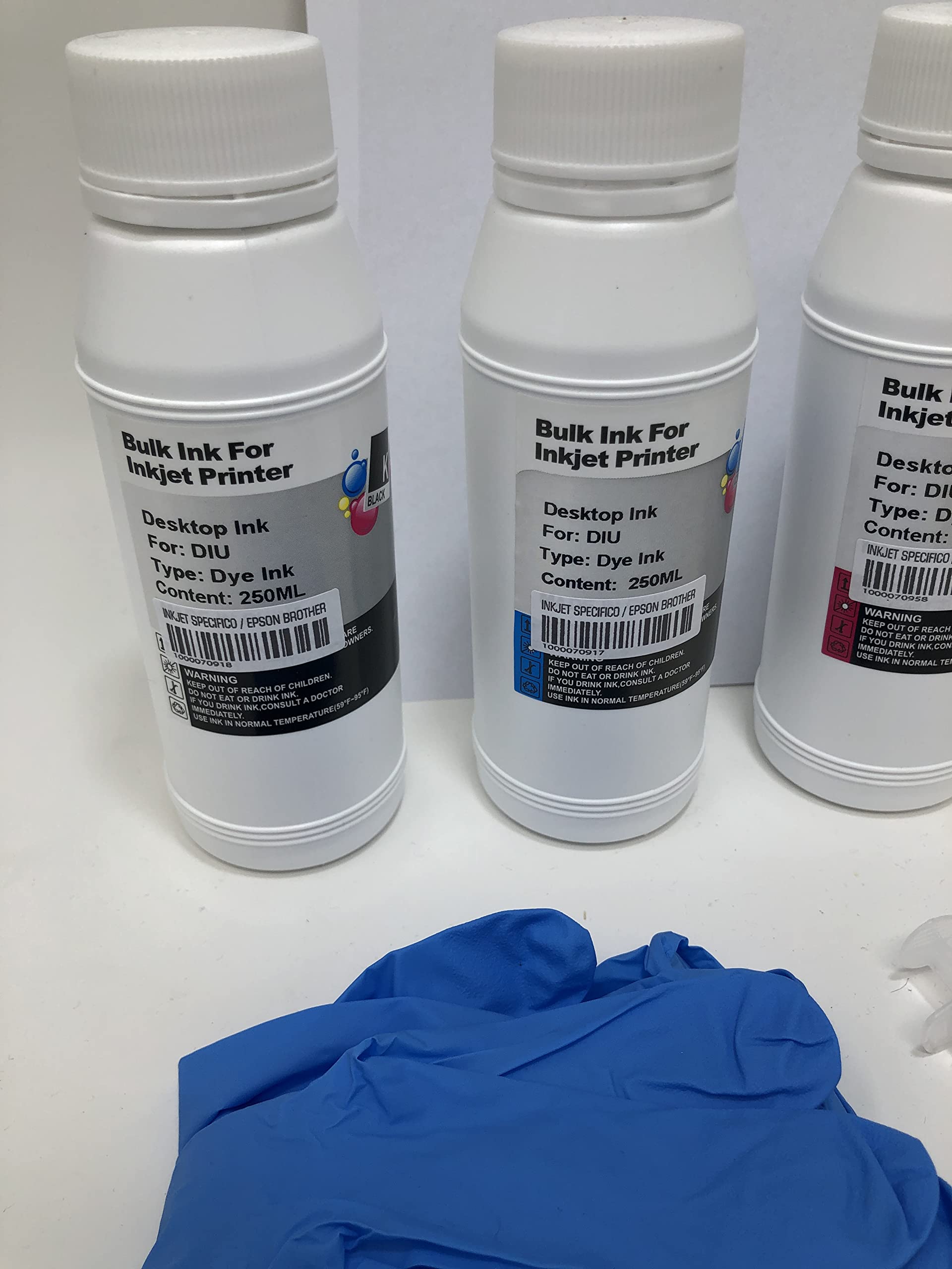 SOLOSHOPITALIA - Kit di ricarica per inchiostro, 1 LITRO, compatibile con stampanti a getto d'inchiostro desktop HP, Canon, Brother, Epson, Lexmark