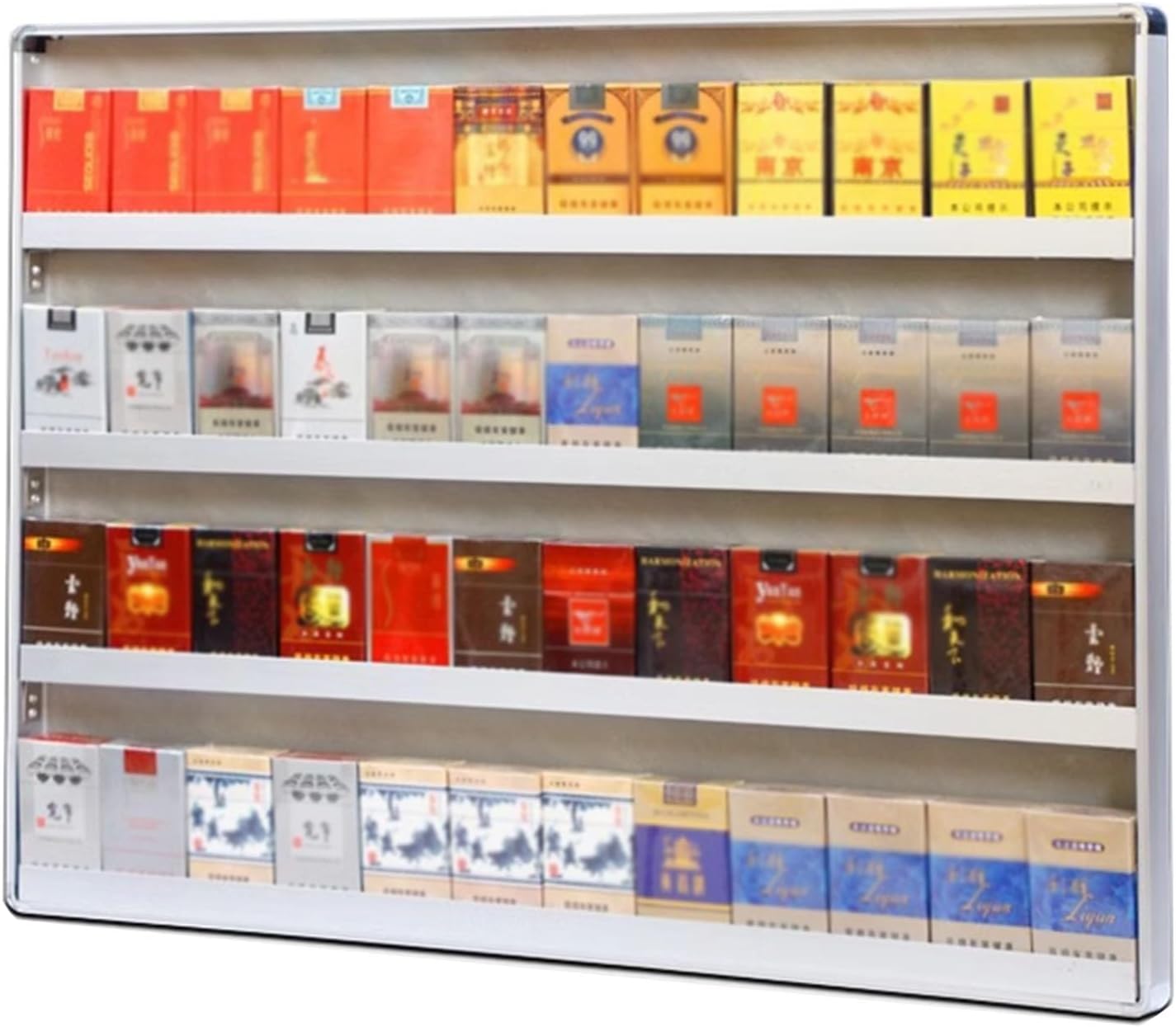 Cigarette Display Holder Wall-Mounted Organizer Cabinet for Cigarettes, Candy, and Cigars - Retail Store Dispenser, Size 60x80cm, Color 8.2cm - Durable & Stylish Design
