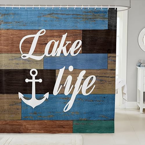 Vista 30 de Juego de cortinas de ducha con estampado de piel de vacuno retro, estilo vaquero occidental, decoración de baño de 72 x 84 pulgadas con ganchos