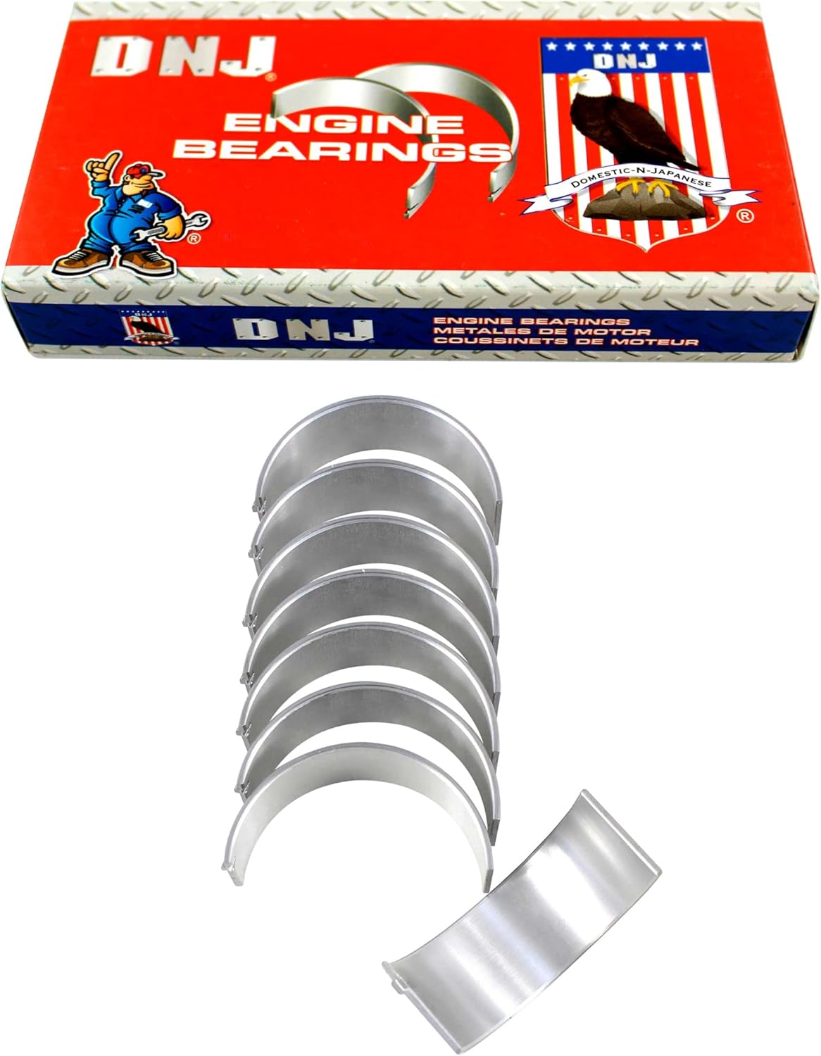 DNJ RB348 Rod Bearings Set Standard for 2013-2022 Buick, Cadillac, Chevrolet, GMC Acadia, ATS, Blazer 2.0L-2.5L L4 16V DOHC 1998cc