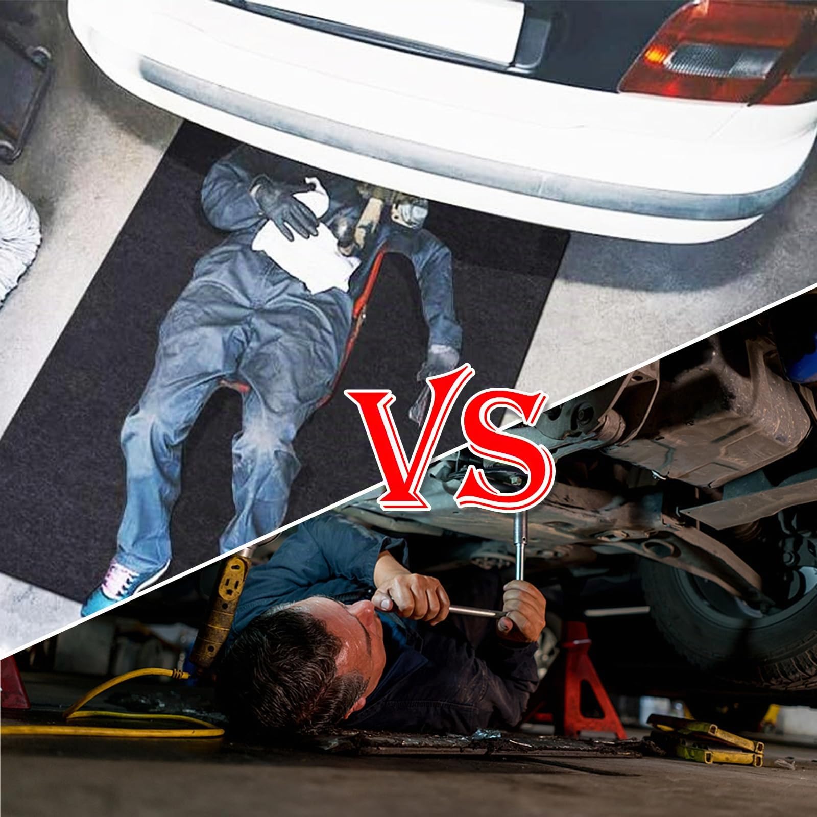 Tapis de Garage 100x200 CM Tapis Moto Garage Atelier Collection D'huile Tapis De Protection