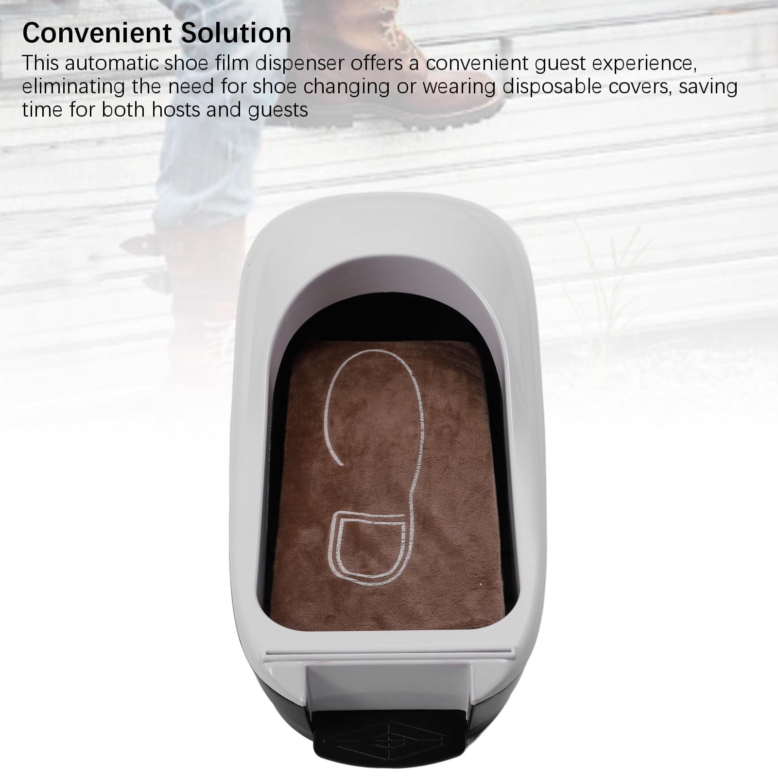 Macchina Automatica per Pellicole per Scarpe con Copriscarpe Usa e Getta 200 Pezzi, Comodo Dispenser per Copriscarpe per L'ospedale di Casa e Ufficio